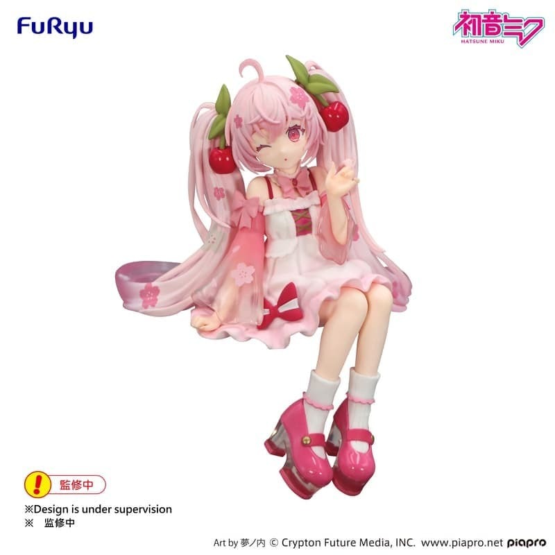 FuRyu 代理版 景品 初音未來 泡麵蓋 櫻未來 2025 眨眼Ver.
