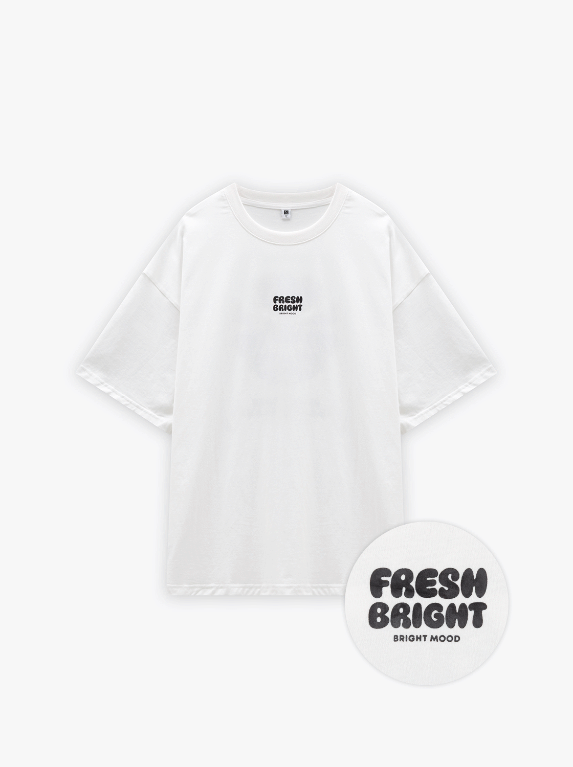 【3件999】【期間限定】變形圓字印花TEE