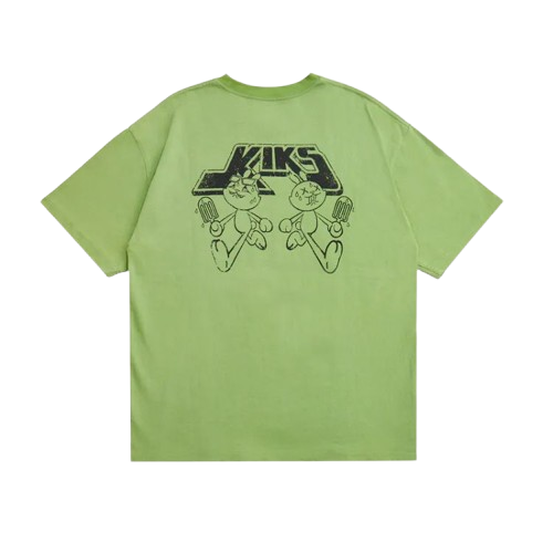 【KIKS × Panic Rabbit】水洗復古雙兔 TEE