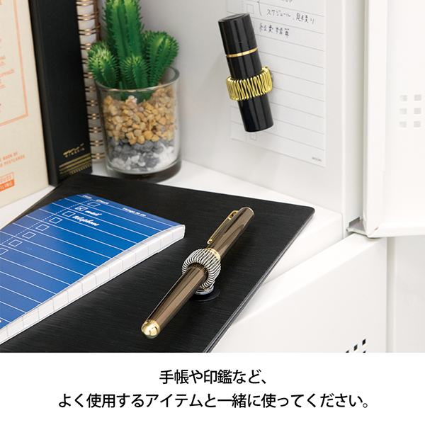 磁鐵筆插 黑 / 金｜midori 日本