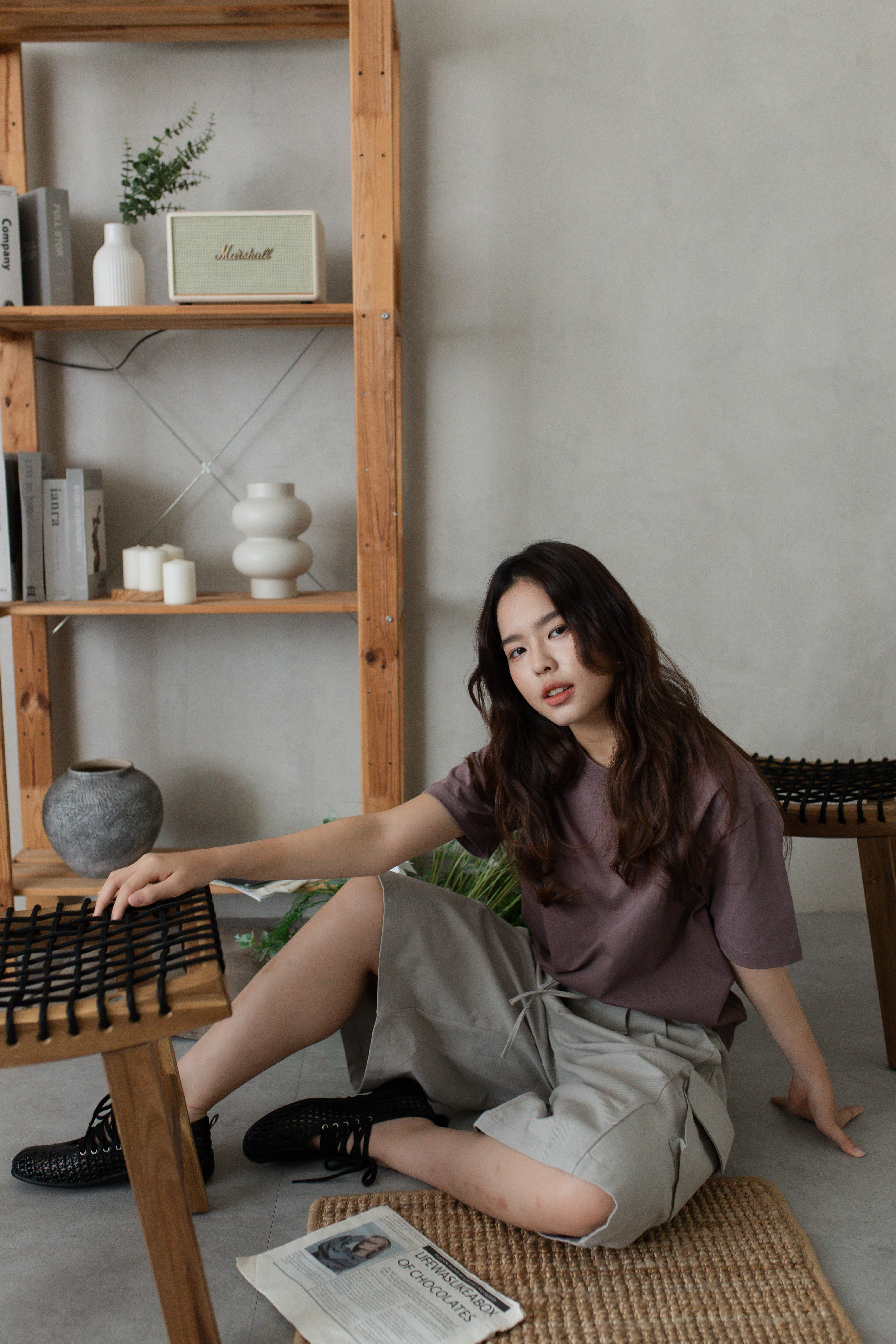 Reyon Relaxed Tee Purple  (Unisex) -2725TSPUR