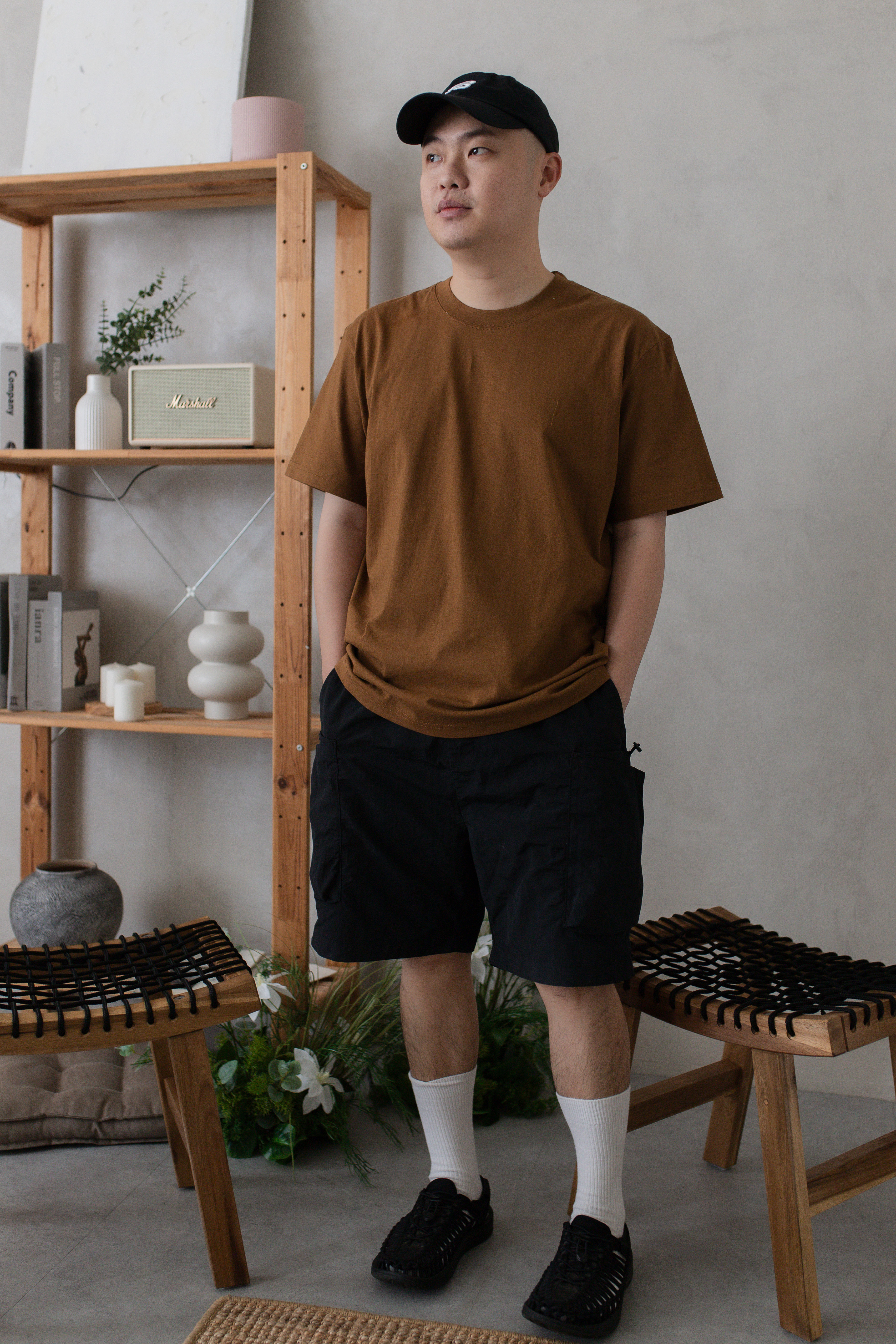 Reyon Relaxed Tee Camel  (Unisex) -2725TSCAM