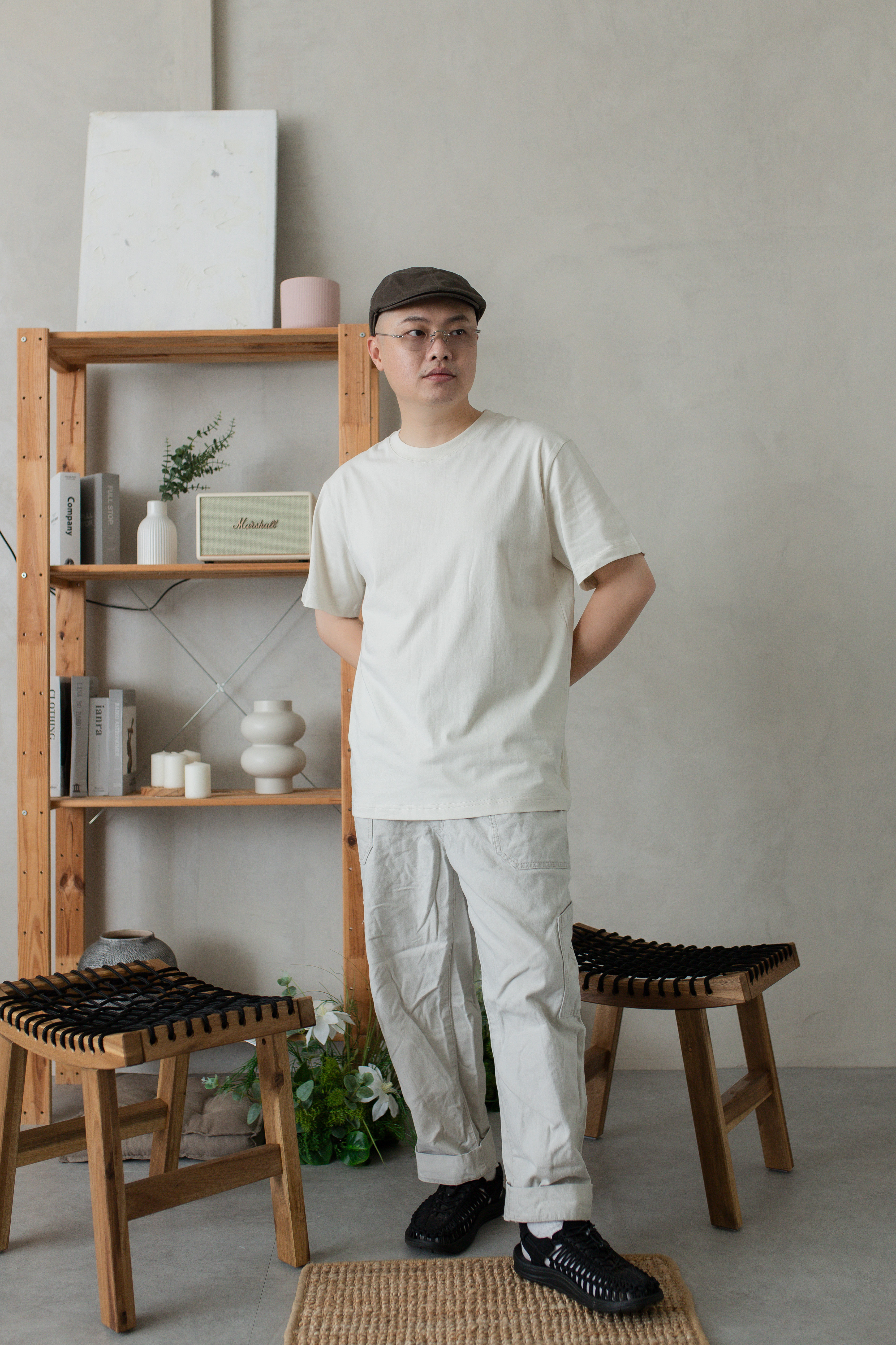 Reyon Relaxed Tee Beige  (Unisex) -2725TSBEI