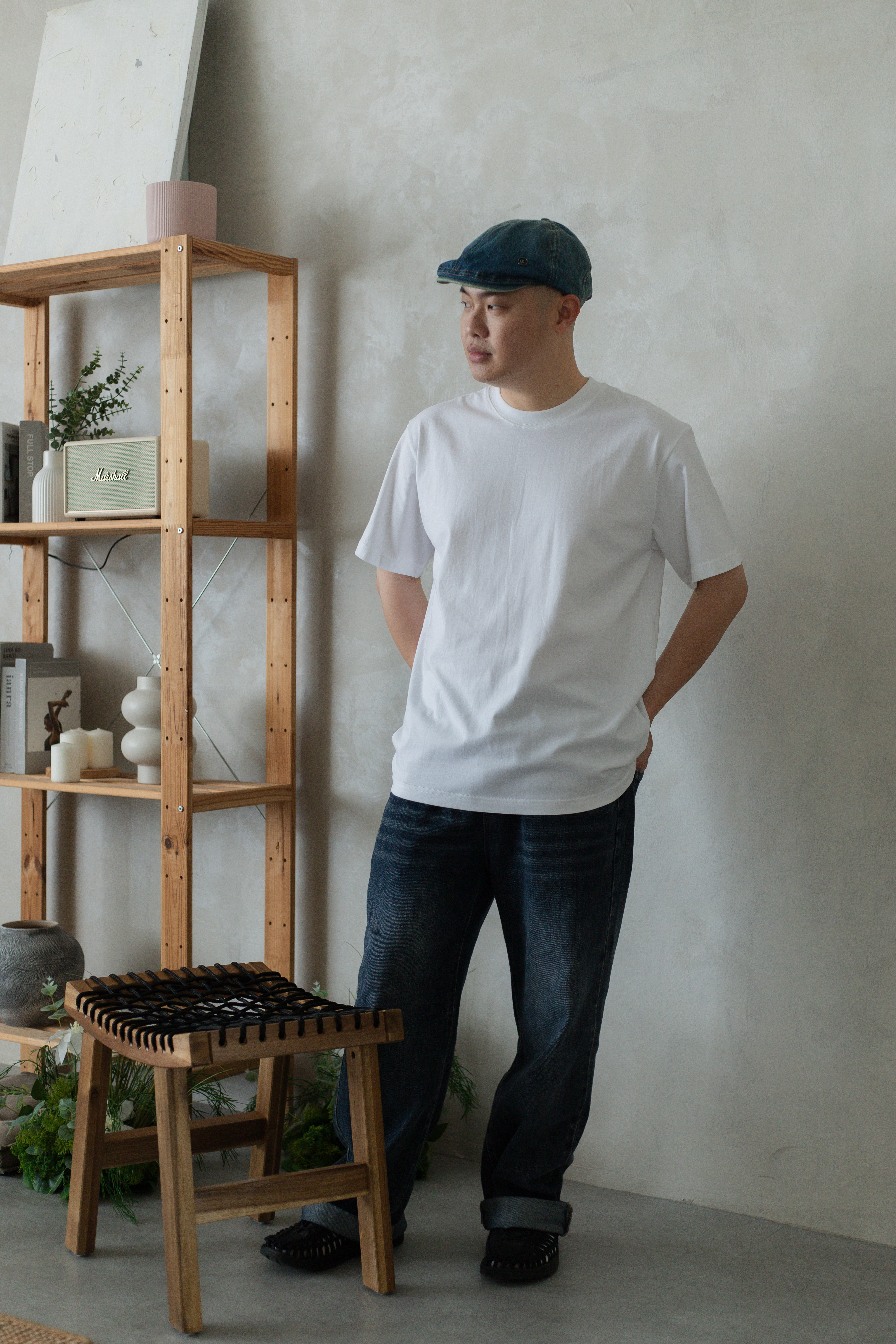 Reyon Relaxed Tee White  (Unisex) -2725TSWHI