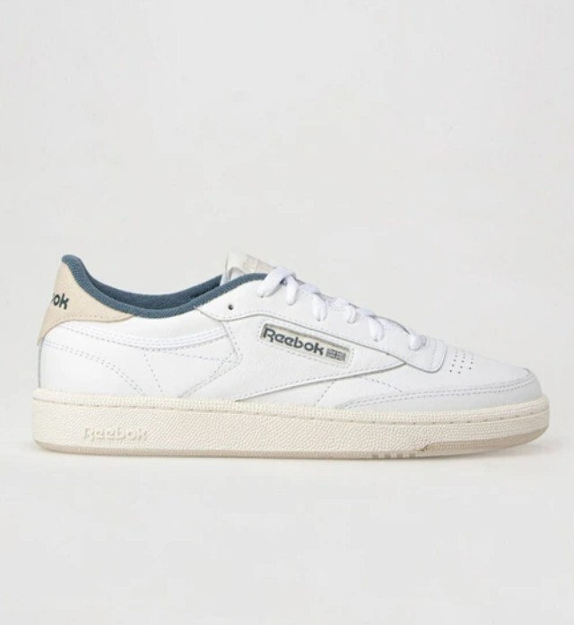 【下殺↘ $990】Reebok 休閒鞋 Club C 85  白 藍 米白 復古 麂皮 小白鞋 女鞋男段 100033086