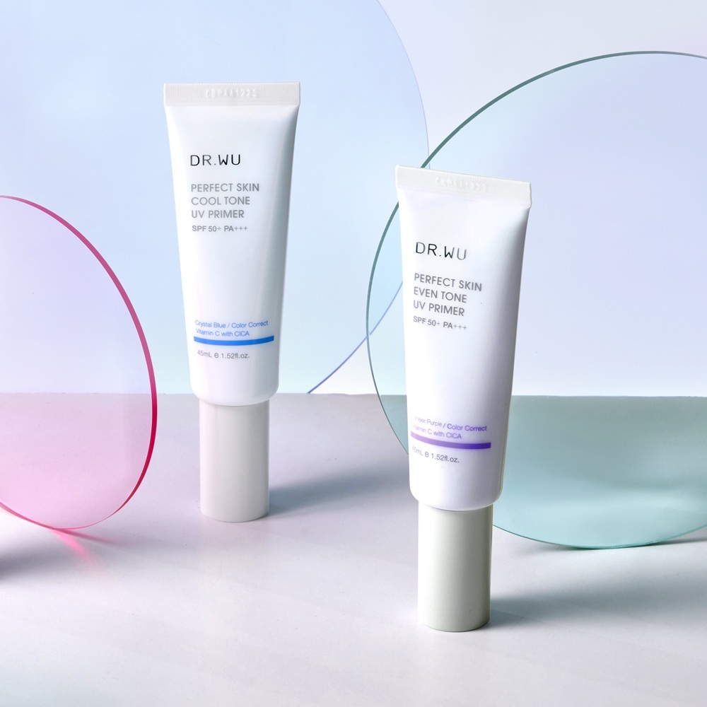 美顏濾鏡UV妝前乳SPF50+ 45ML (透白紫/冷調藍 2色任選)