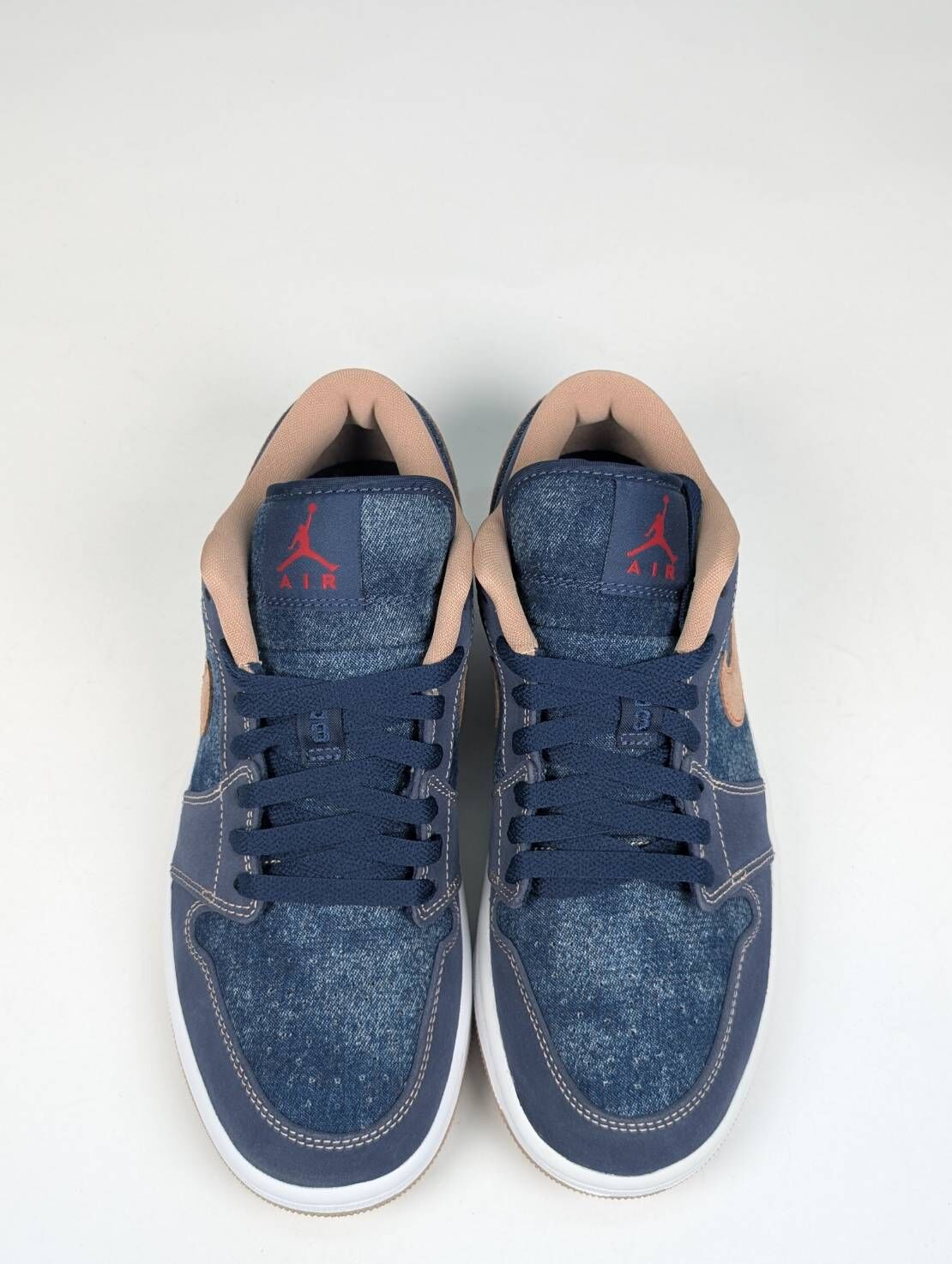 微瑕疵-左右腳中底色差 DH1259-400/8 Air Jordan 1 Low SE "Denim"