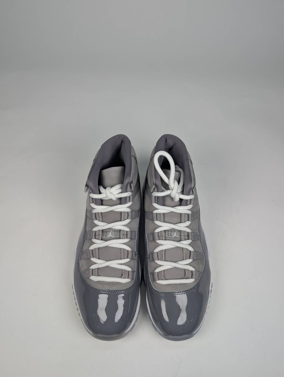 微瑕疵-右腳中底泛黃&鞋面髒汙 CT8012-005/9.5 Air Jordan 11 " Cool Grey " 復刻版 2021版 酷灰 灰白