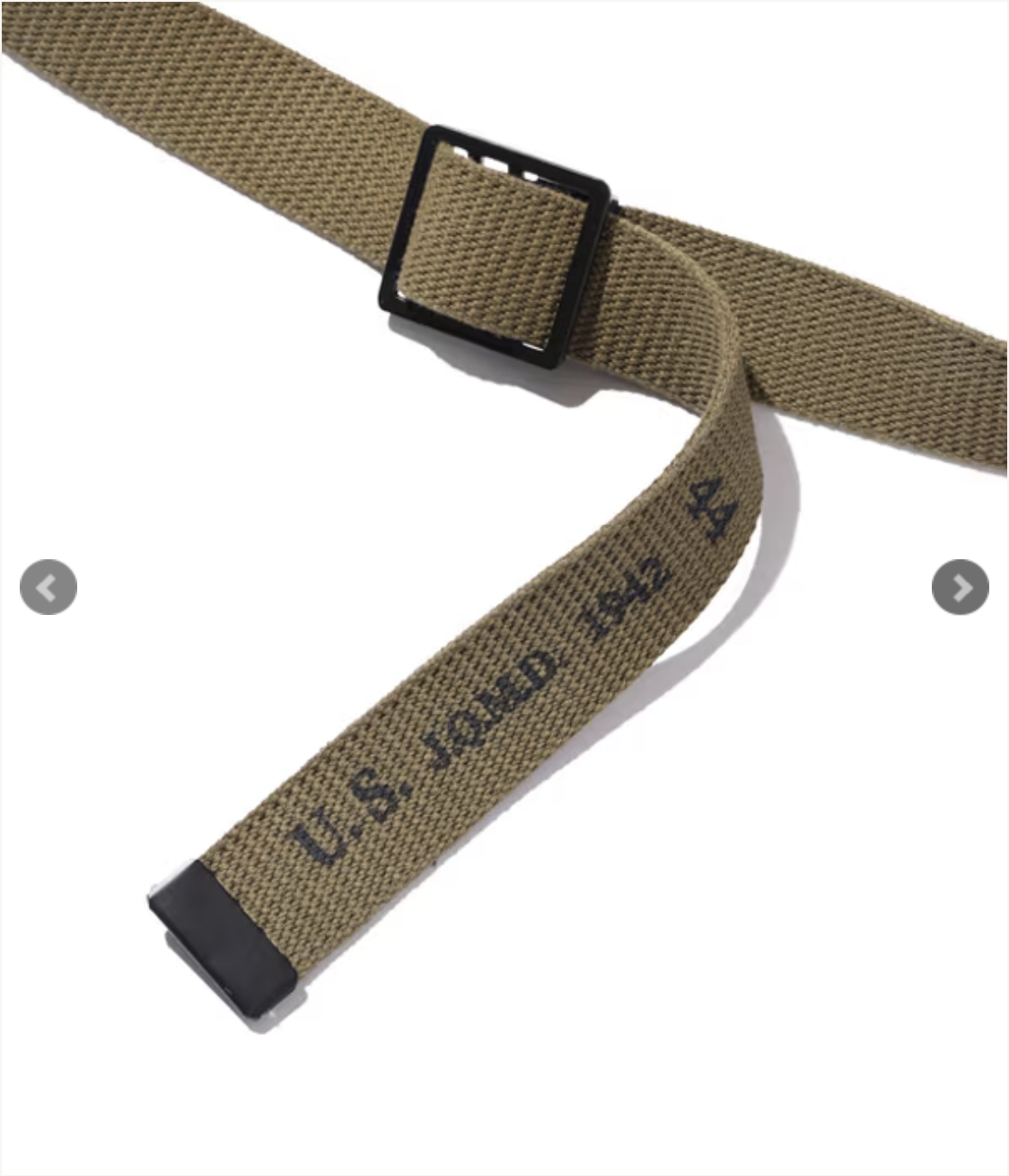 BUZZ RICKSON'S BELT, WEB, WAIST, EM M-1937