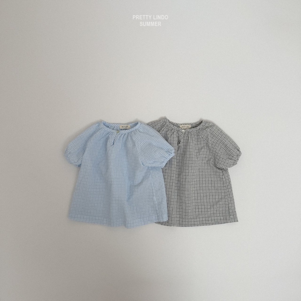 韓國🇰🇷Lindo 格紋抓皺洋裝(XS-XL)