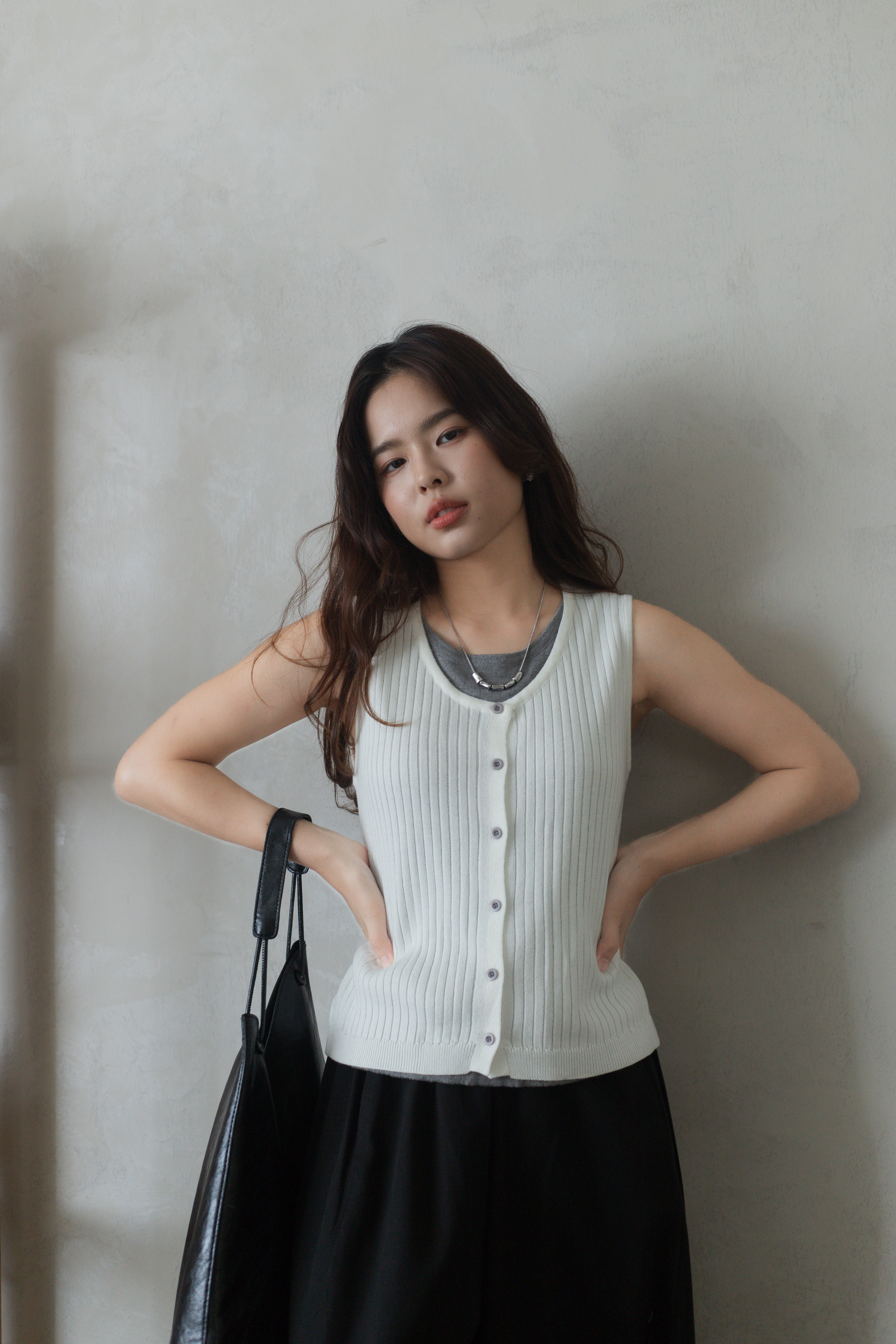 Russon Layeing Knit Top White - 2732KVWHI