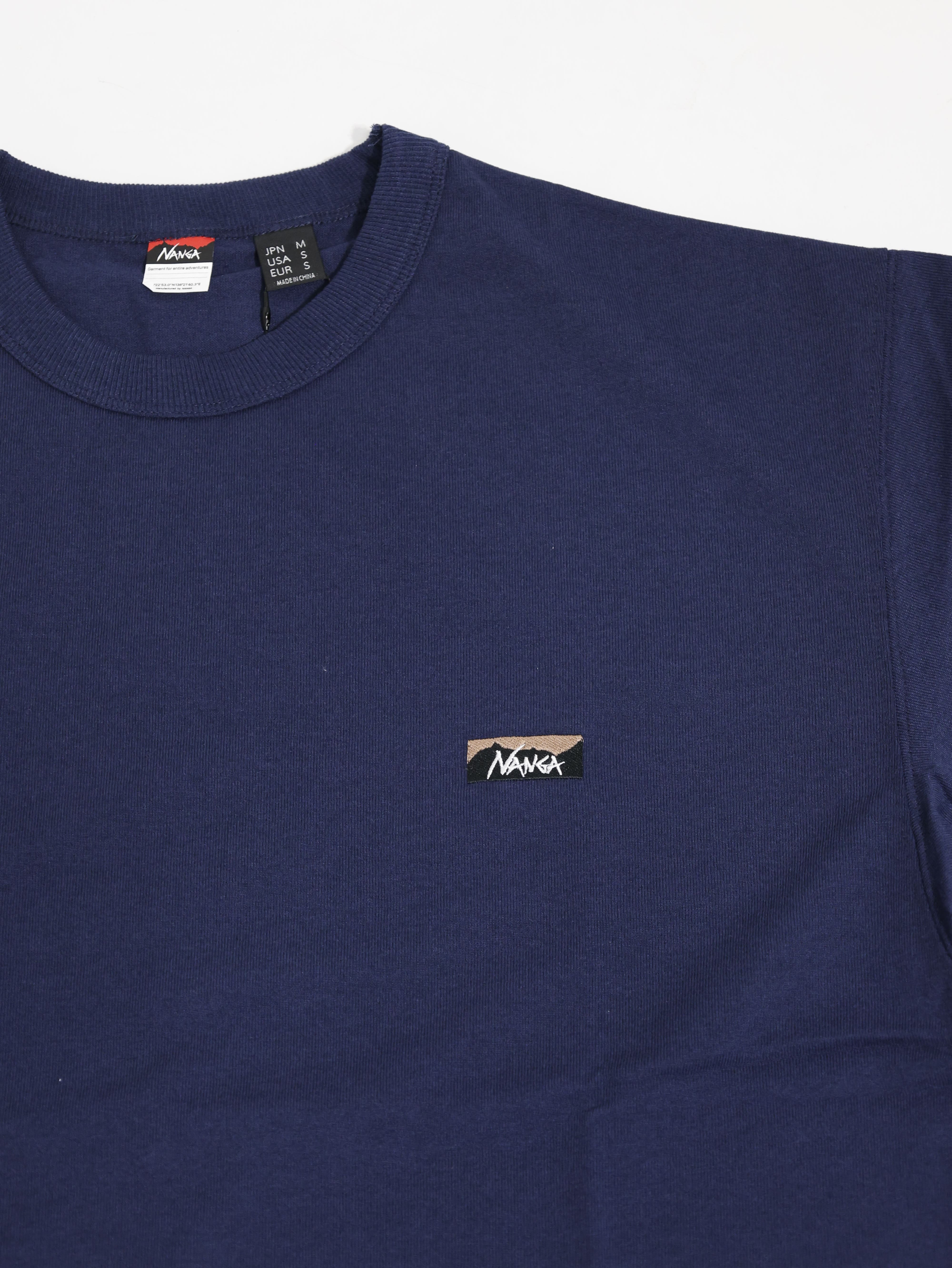 NANGA 日本 Eco Hybrid Box Logo Embroidery Tee 短袖 NA12411