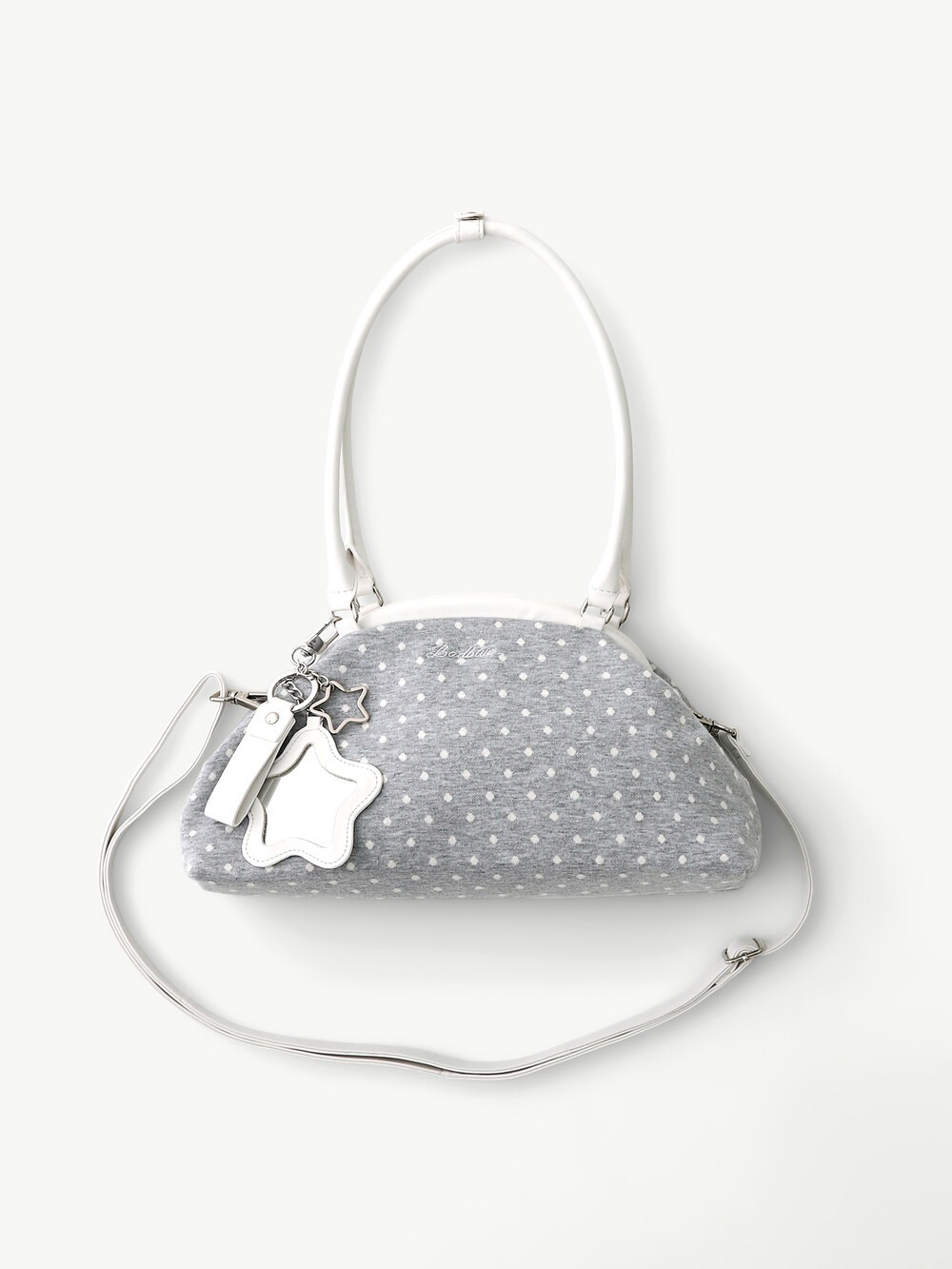 BAD BLUE Dot Cozy Dumpling Bag