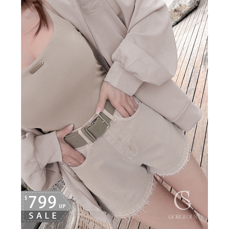 G9837 「Sea Salt' 海鹽牛仔短褲」