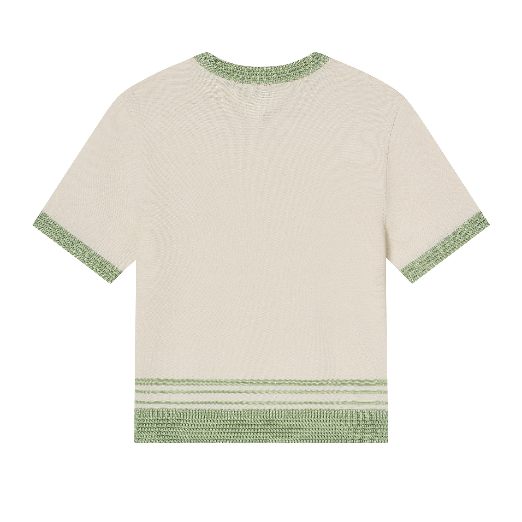 女裝 TENNIS CLUB LOGO 拼色短版針織上衣