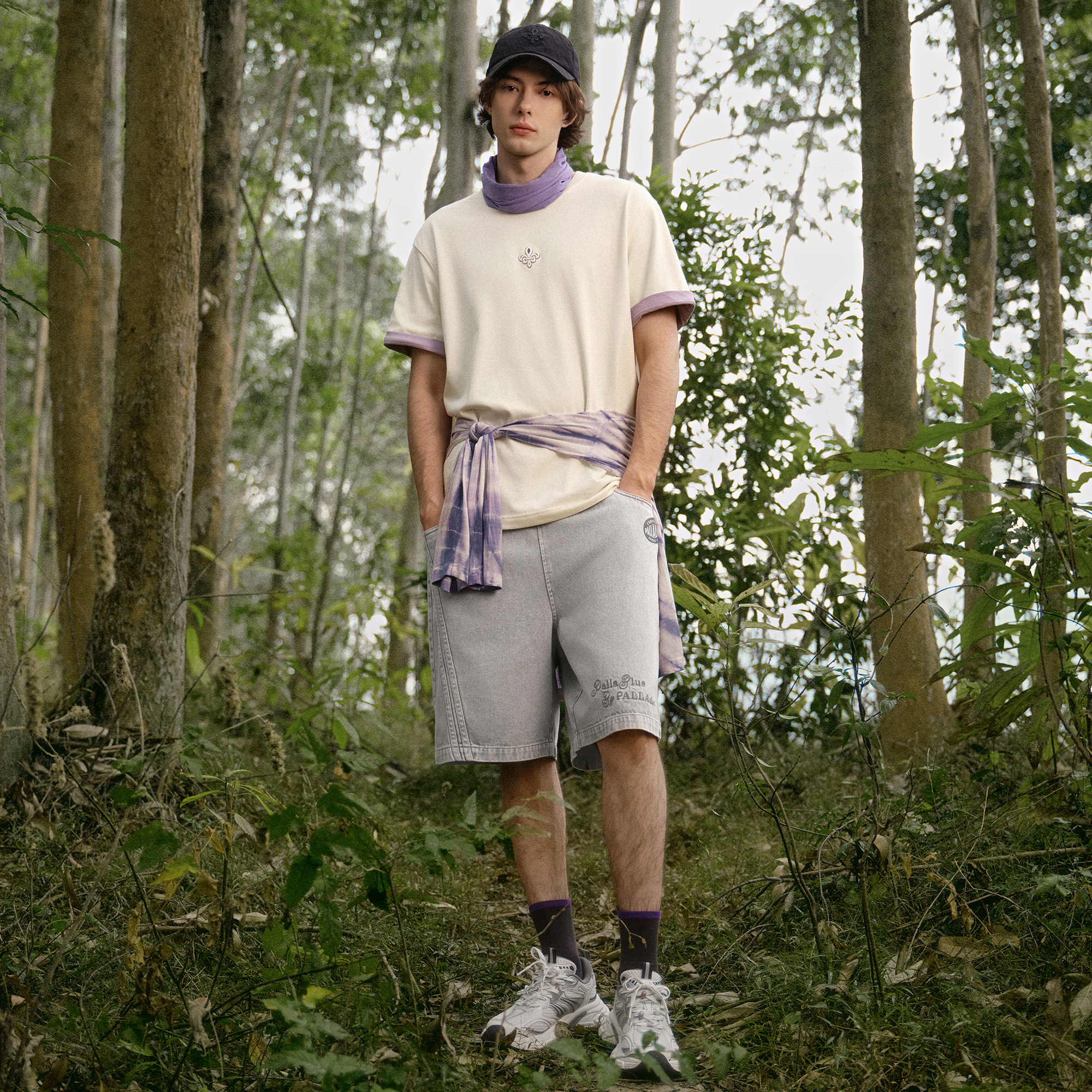 男裝 PALLADIUM LOGO 牛仔短褲