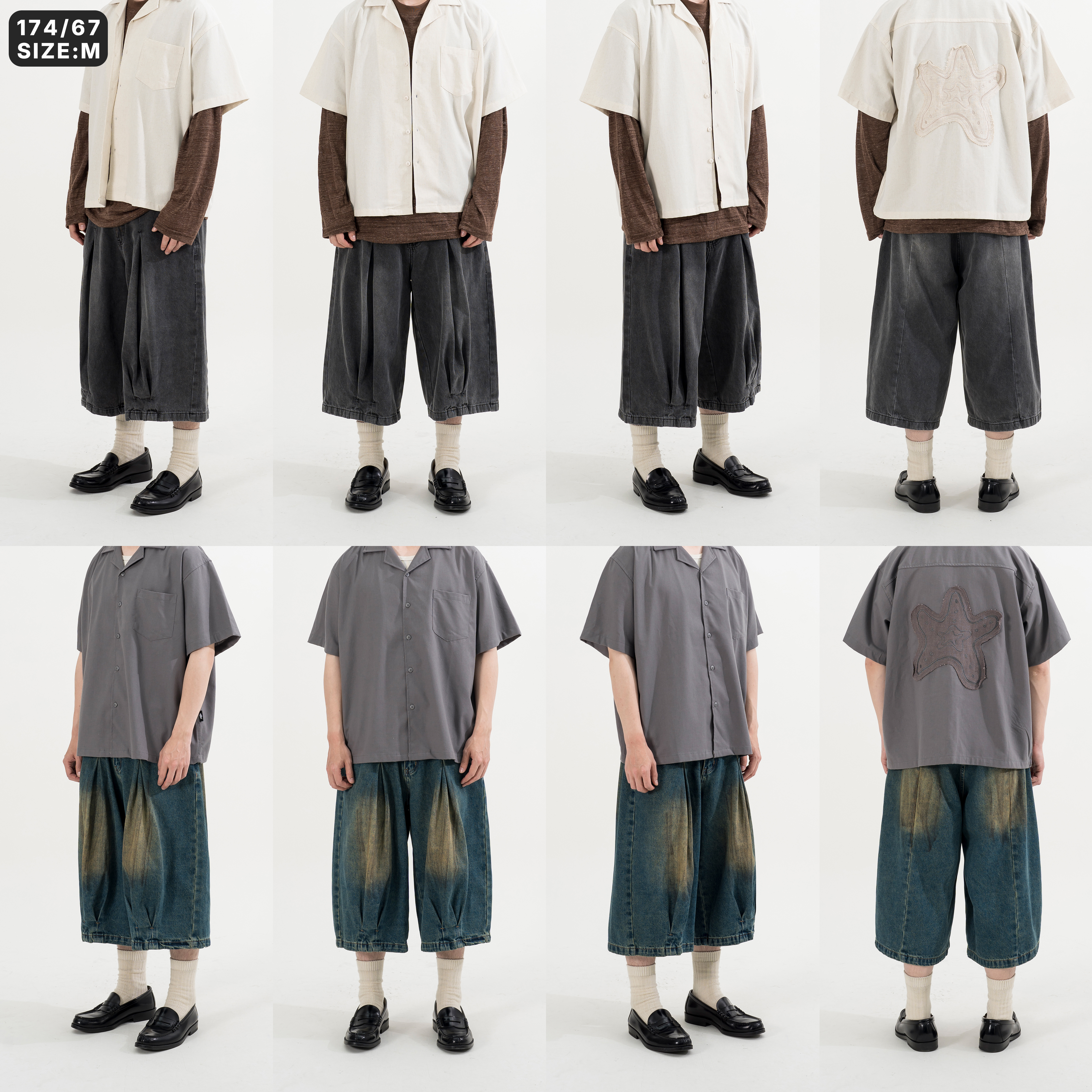 AGILITY Staff "DS" Mud Wash Denim Shorts 泥染 牛仔 六分褲 [STA-6]