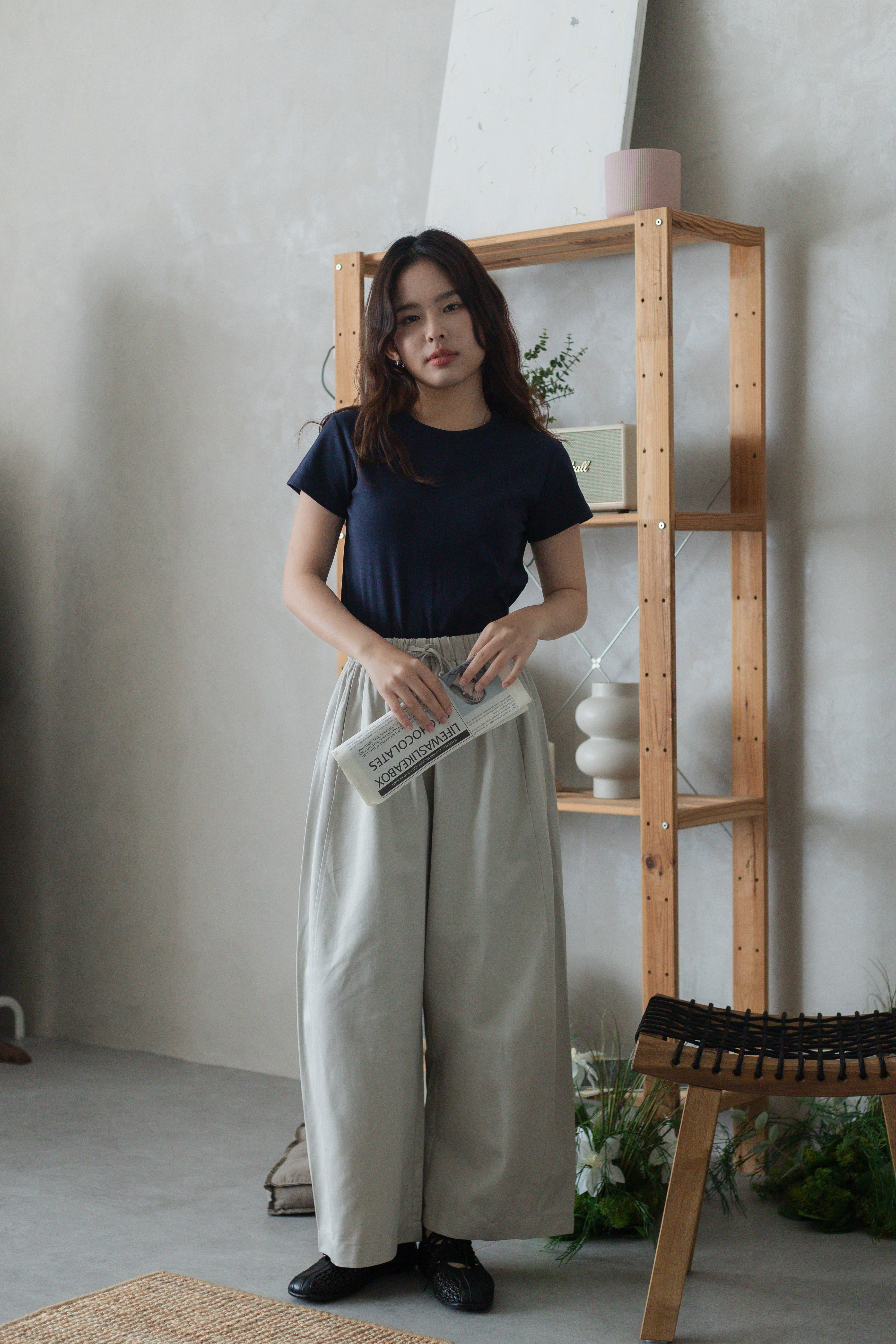 Hille Clean Cut Tee Navy -2724TSNAV