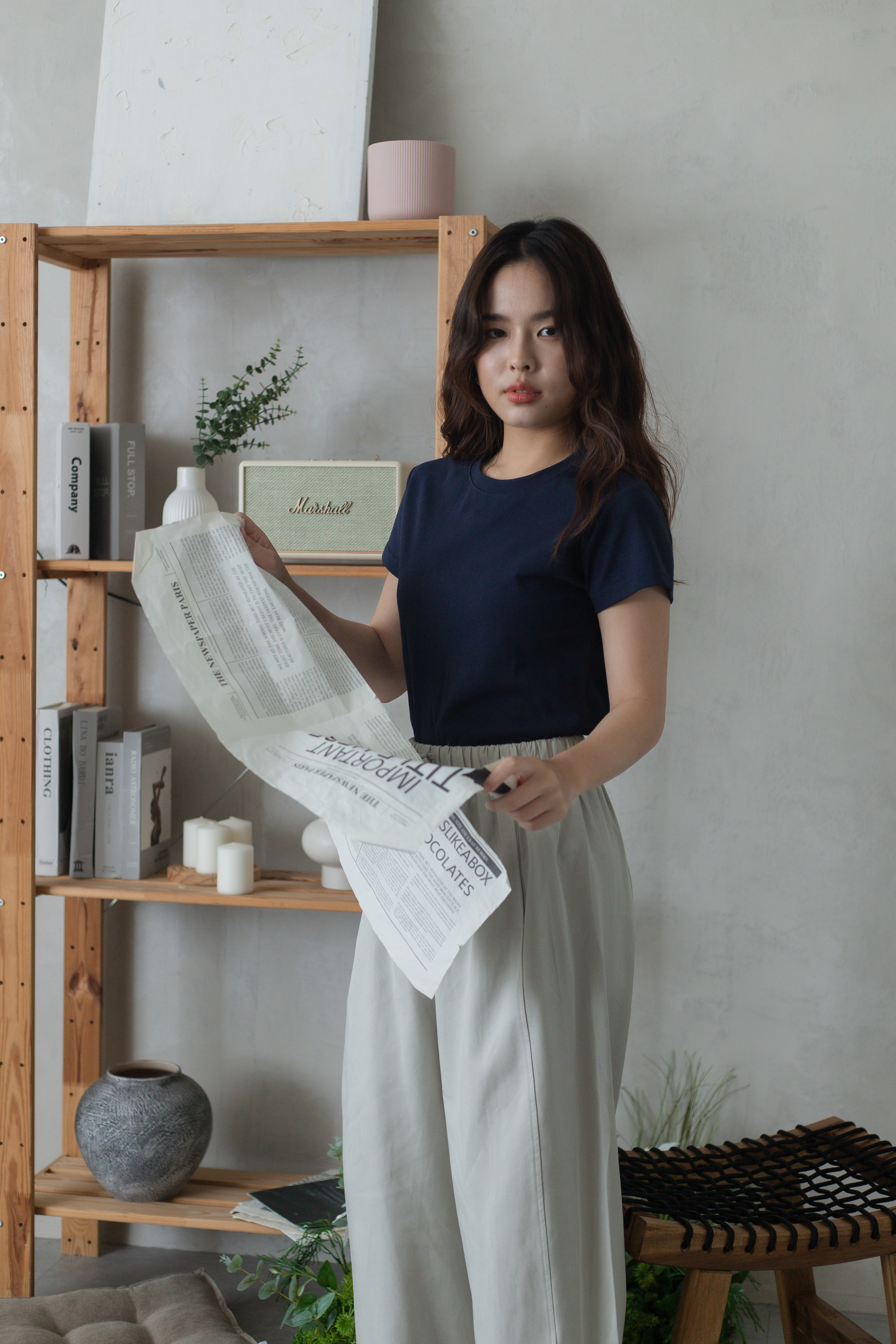 Hille Clean Cut Tee Navy -2724TSNAV