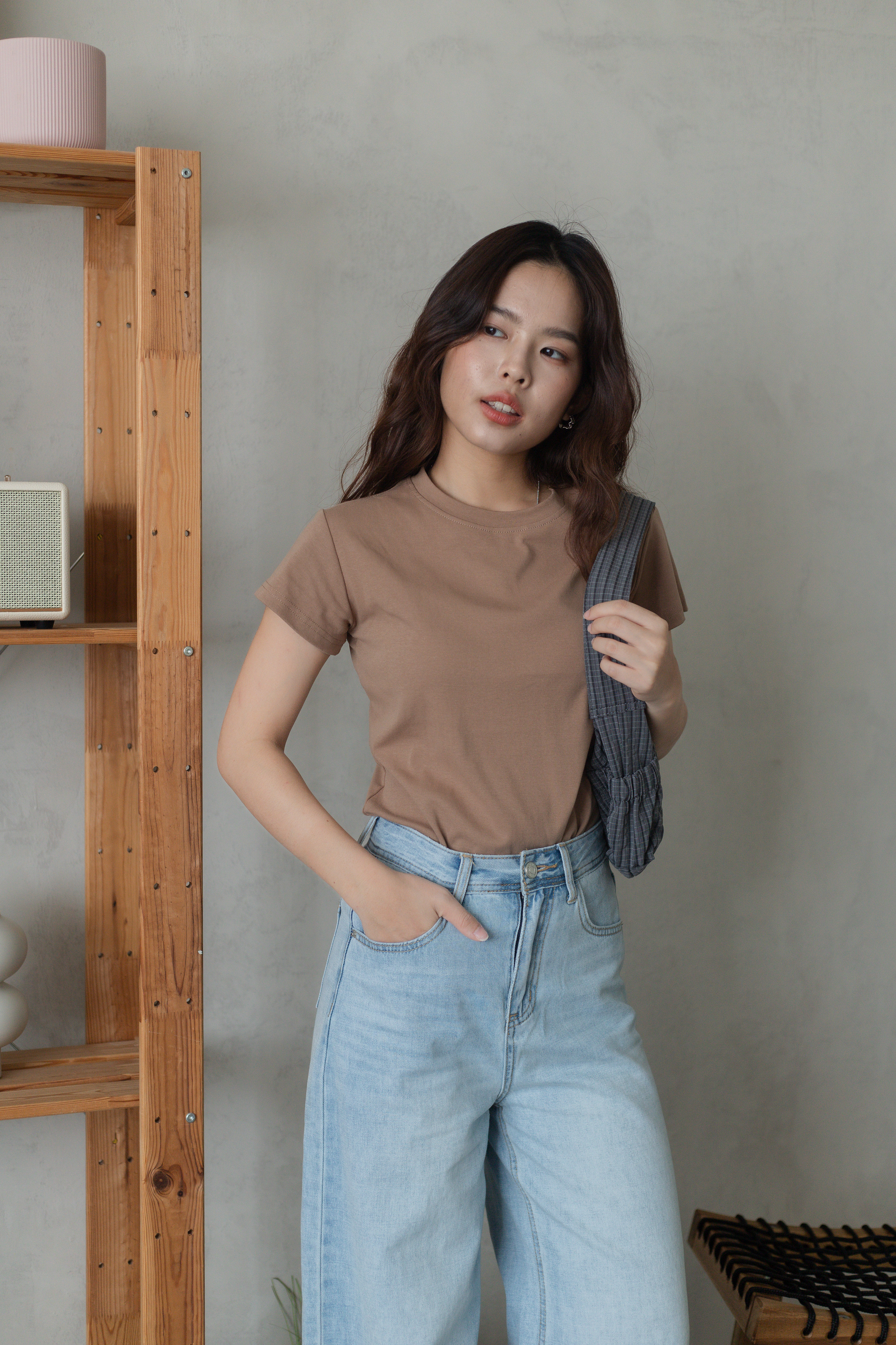 Hille Clean Cut Tee Brown-2724TSBRO
