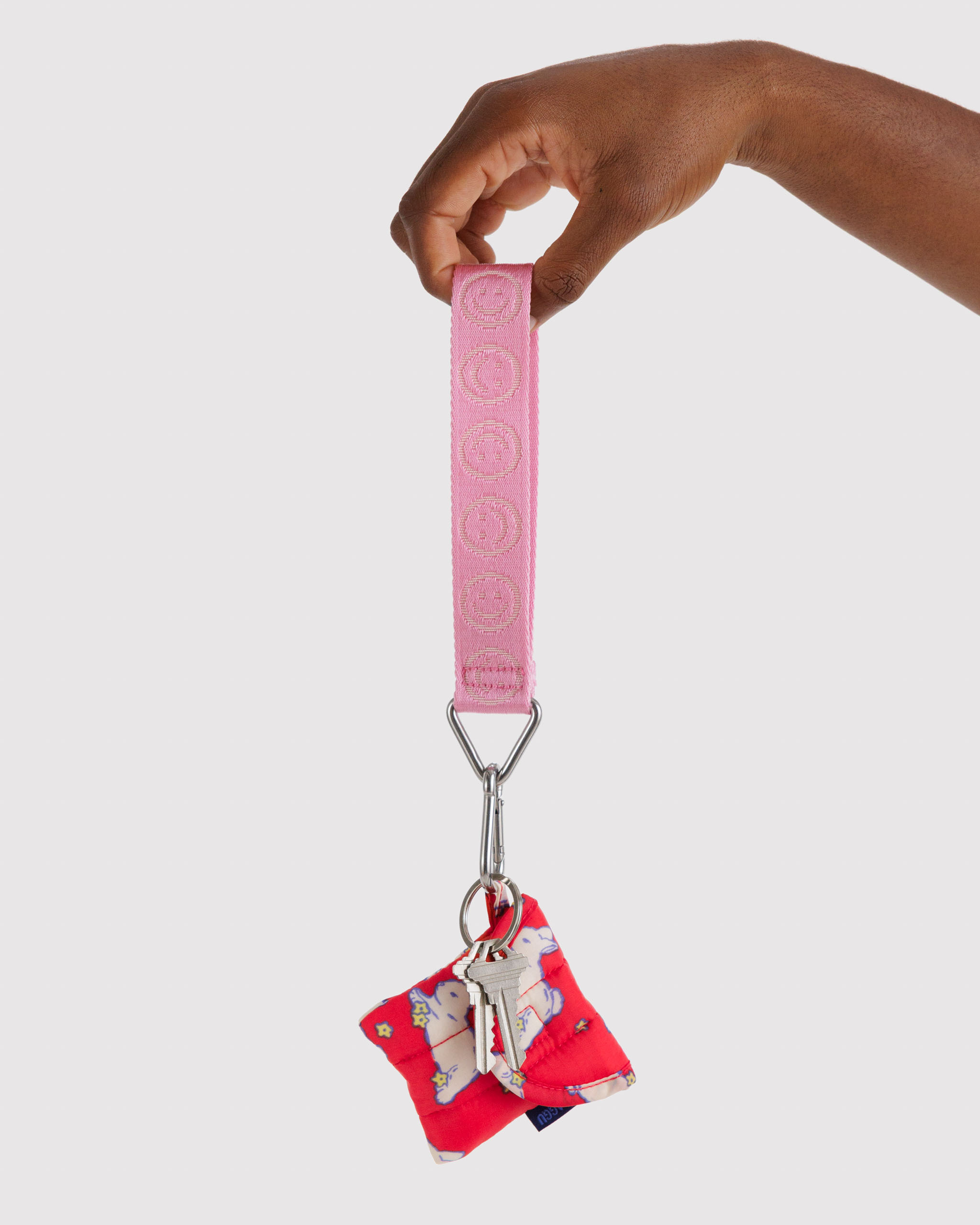 Logo Keychain - Pink Happy | BAGGU