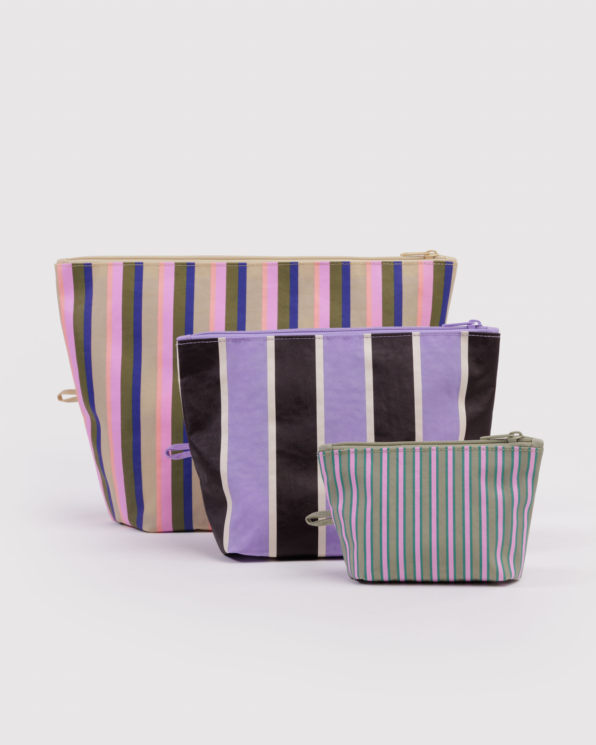 Go Pouch Set - Candy Shop Stripes | BAGGU