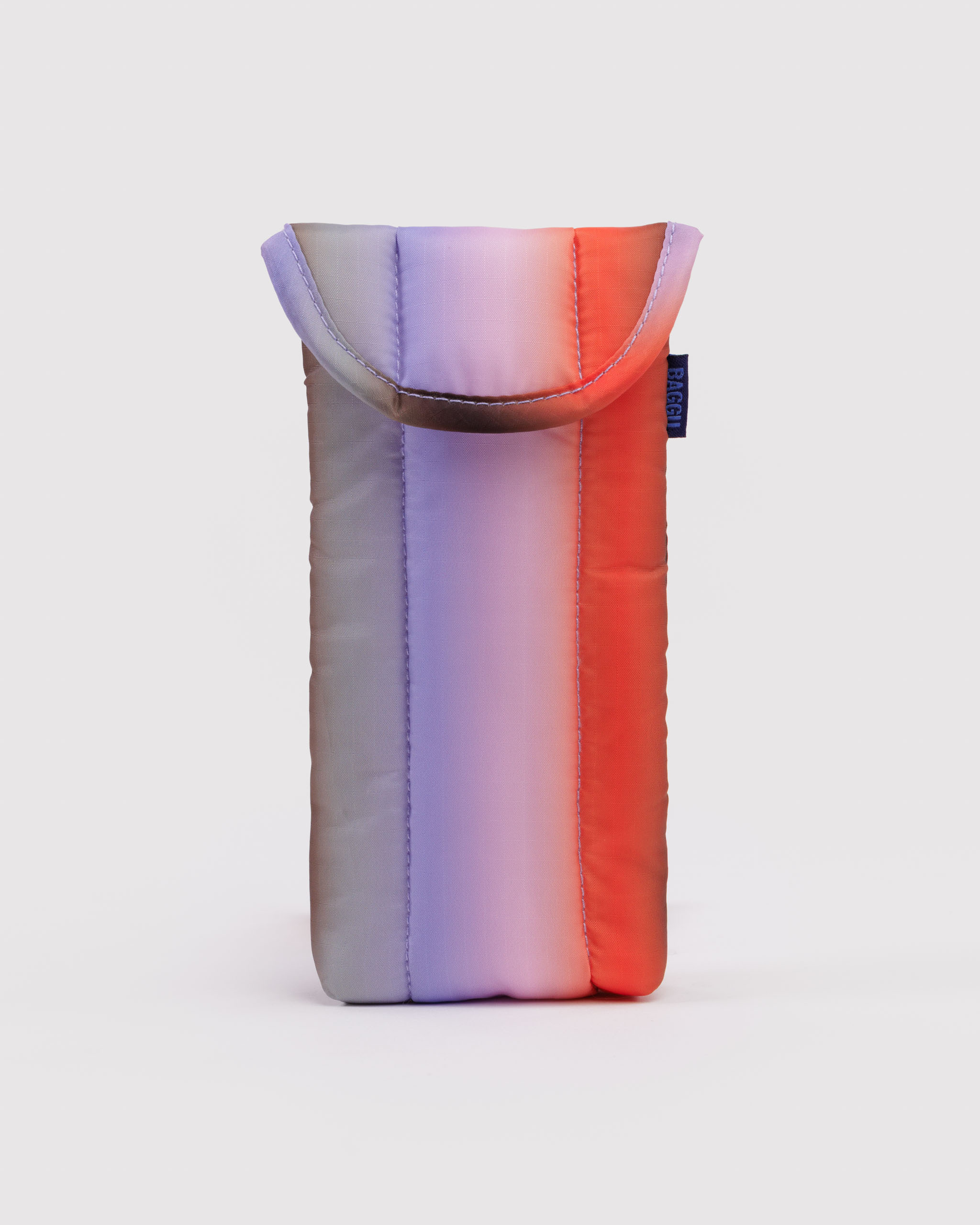 Puffy Glasses Sleeve - Gradient Stripe Poppy & Lilac｜BAGGU