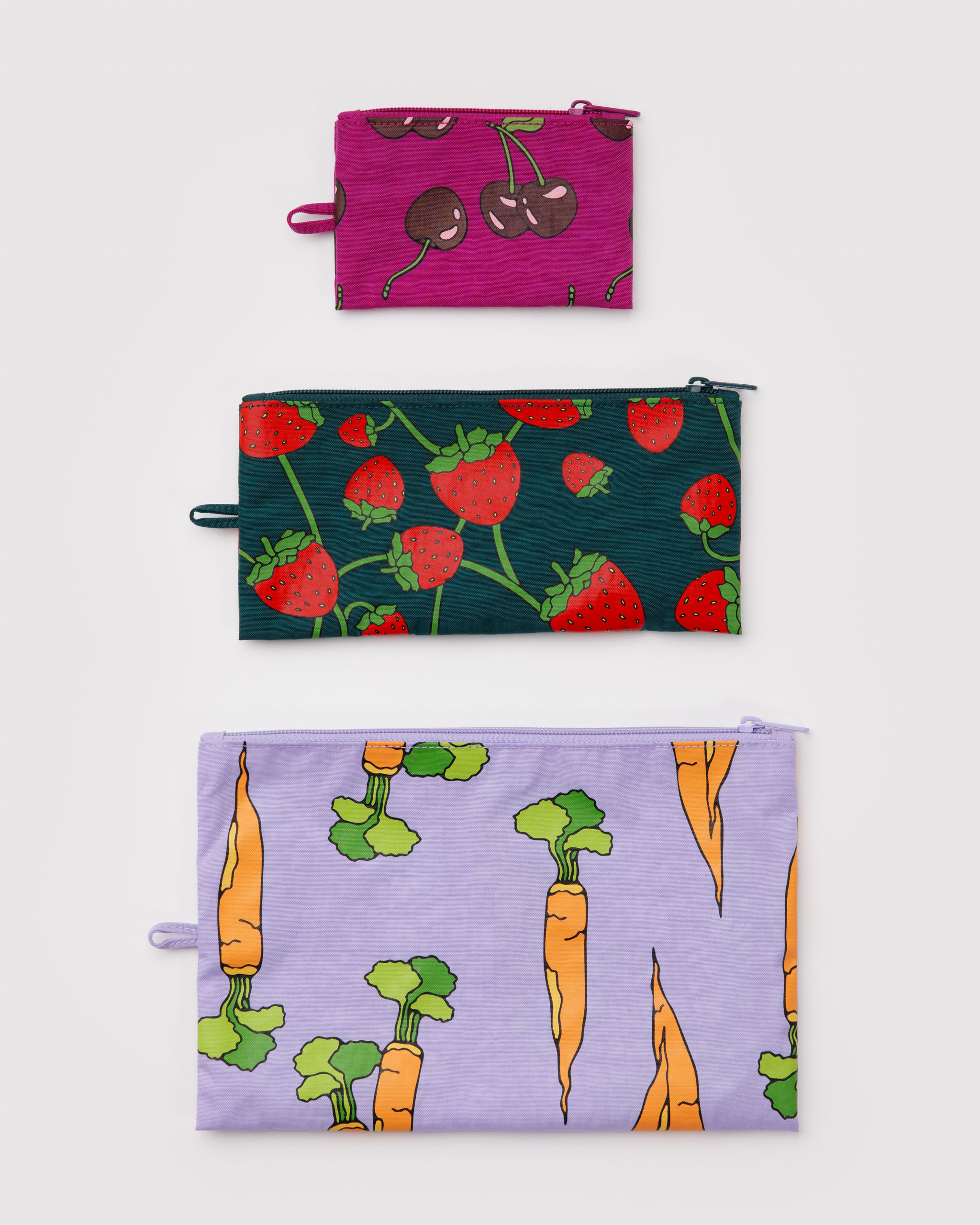 Flat Pouch Set - Carrots & Berries｜BAGGU