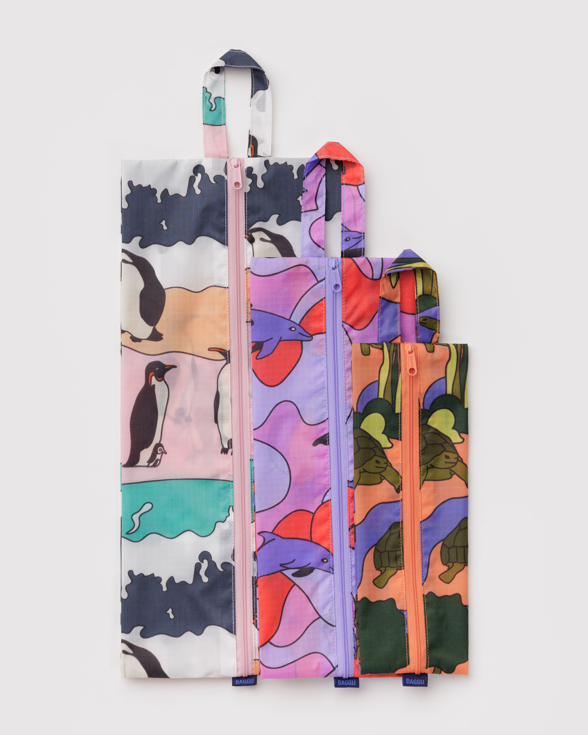 3D Zip Set - Vacation Animals | BAGGU