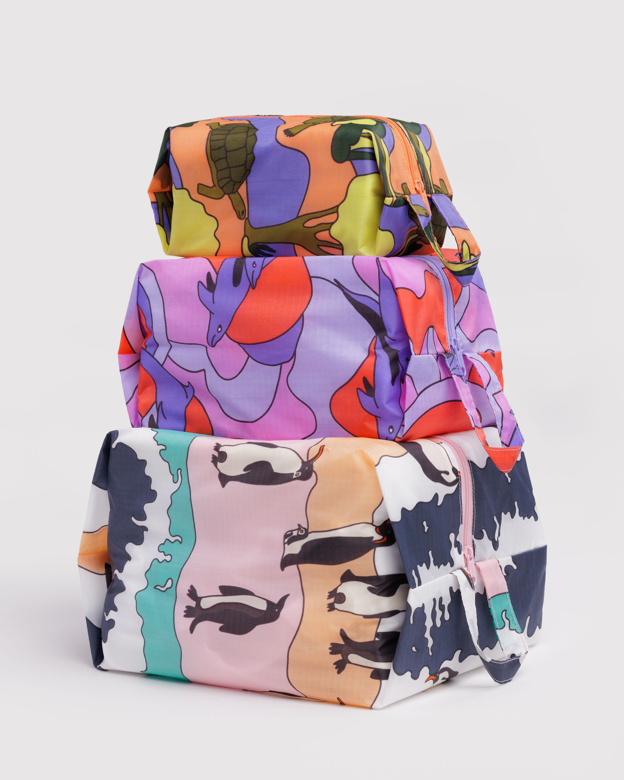 3D Zip Set - Vacation Animals | BAGGU