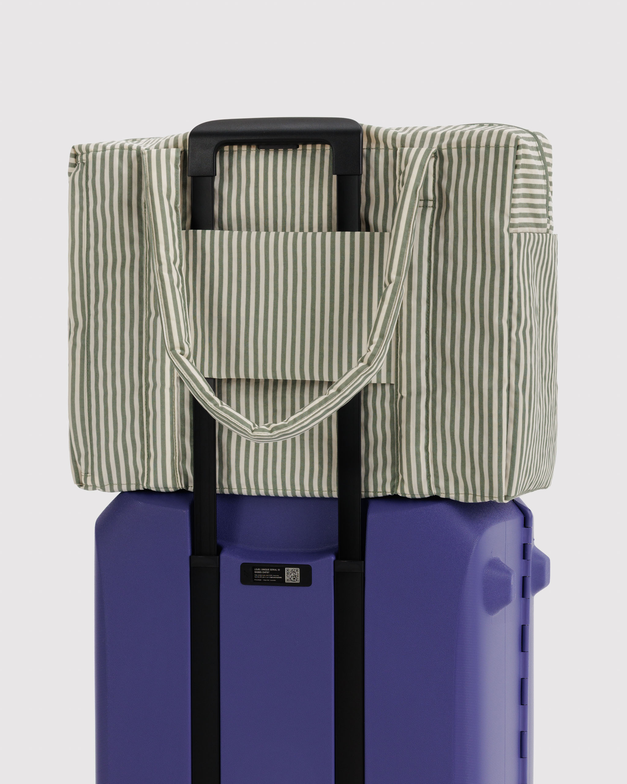 Cloud Carry-on - 鼠尾草間條｜BAGGU