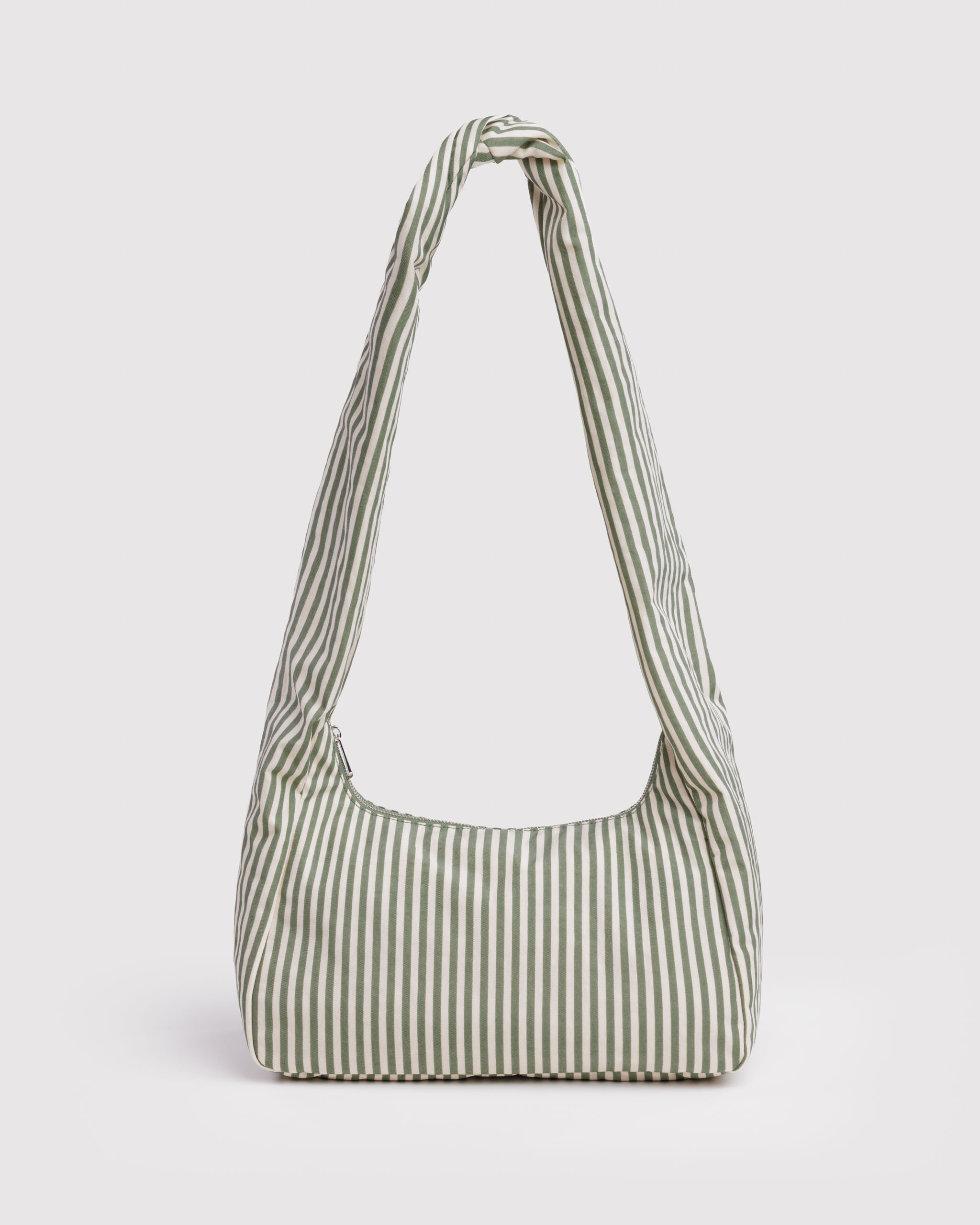 Nylon Meringue Bag - Sage Stripe｜BAGGU