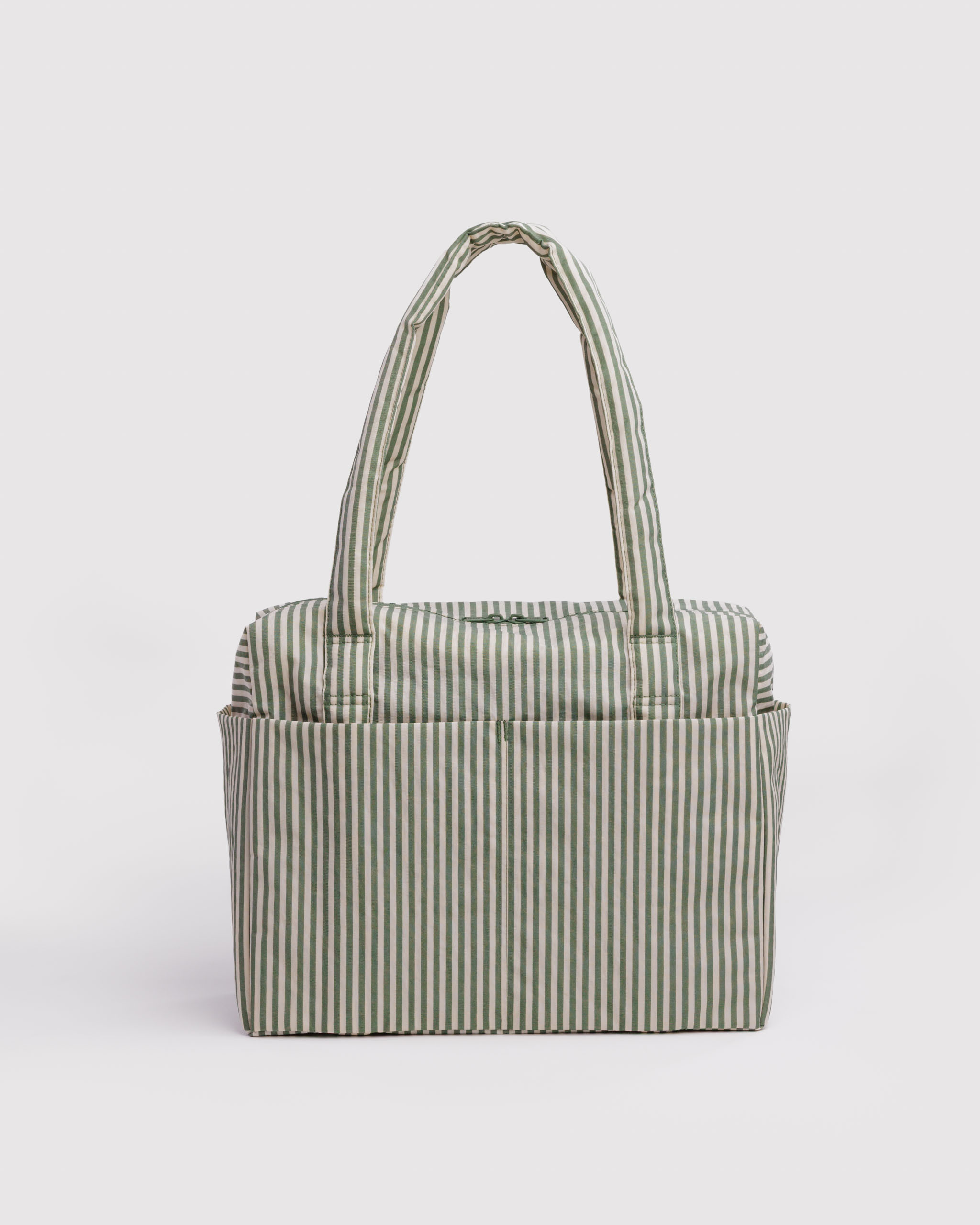Small Cloud Carry-On - Sage Stripe｜BAGGU