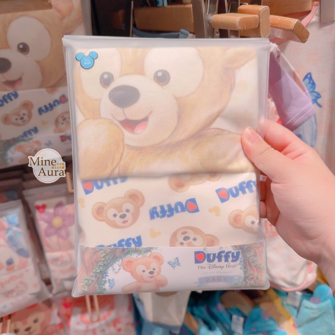 達菲 Duffy 滿板圖案 包屁衣 2入組 嬰兒用品 -香港迪士尼樂園