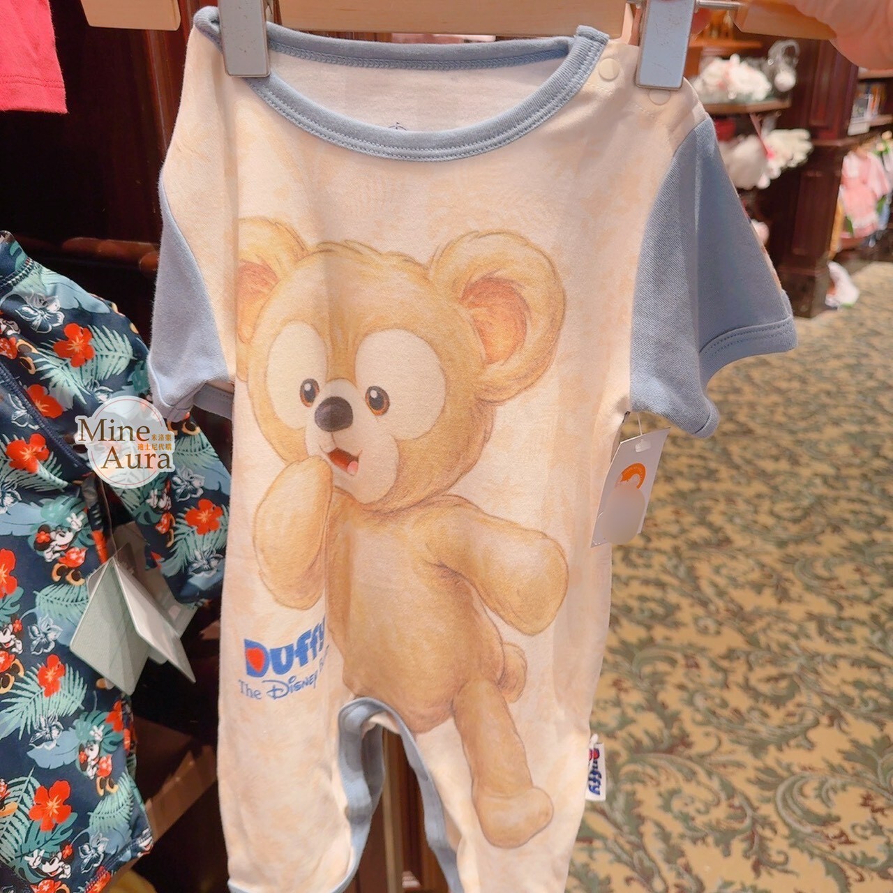 達菲 Duffy 滿板圖案 包屁衣 2入組 嬰兒用品 -香港迪士尼樂園
