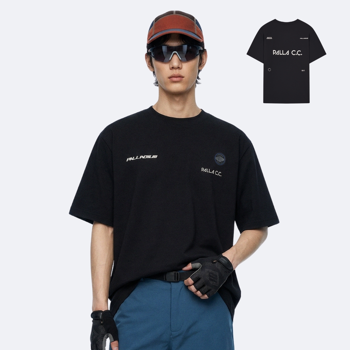 男裝 PALLAC.C LOGO 防曬吸汗速乾T裇