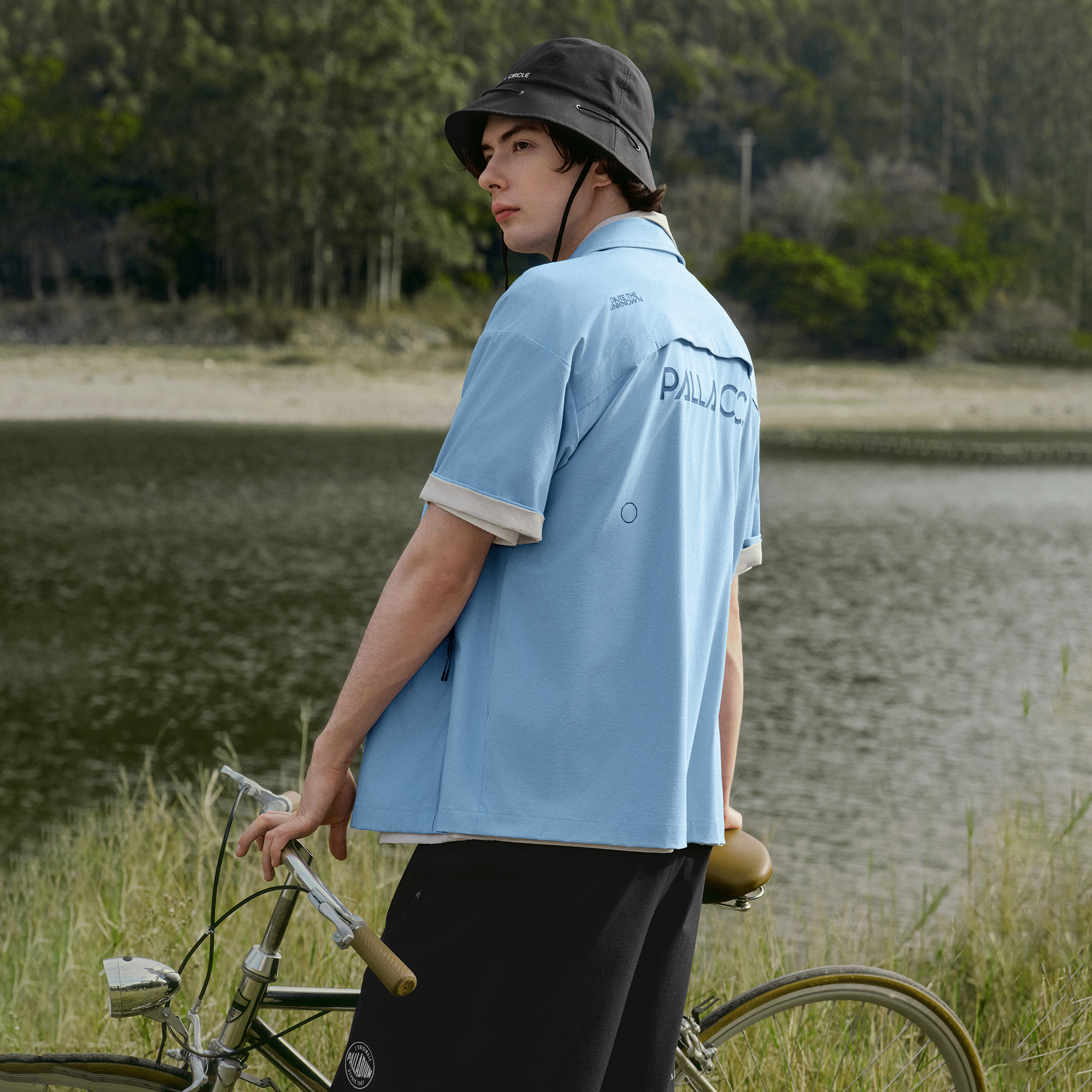 男裝 PALLAC.C LOGO 寬鬆裇衫