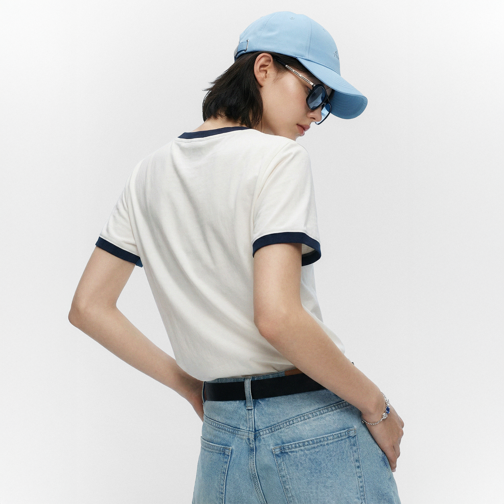 女裝鳶尾花 LOGO 全棉T裇