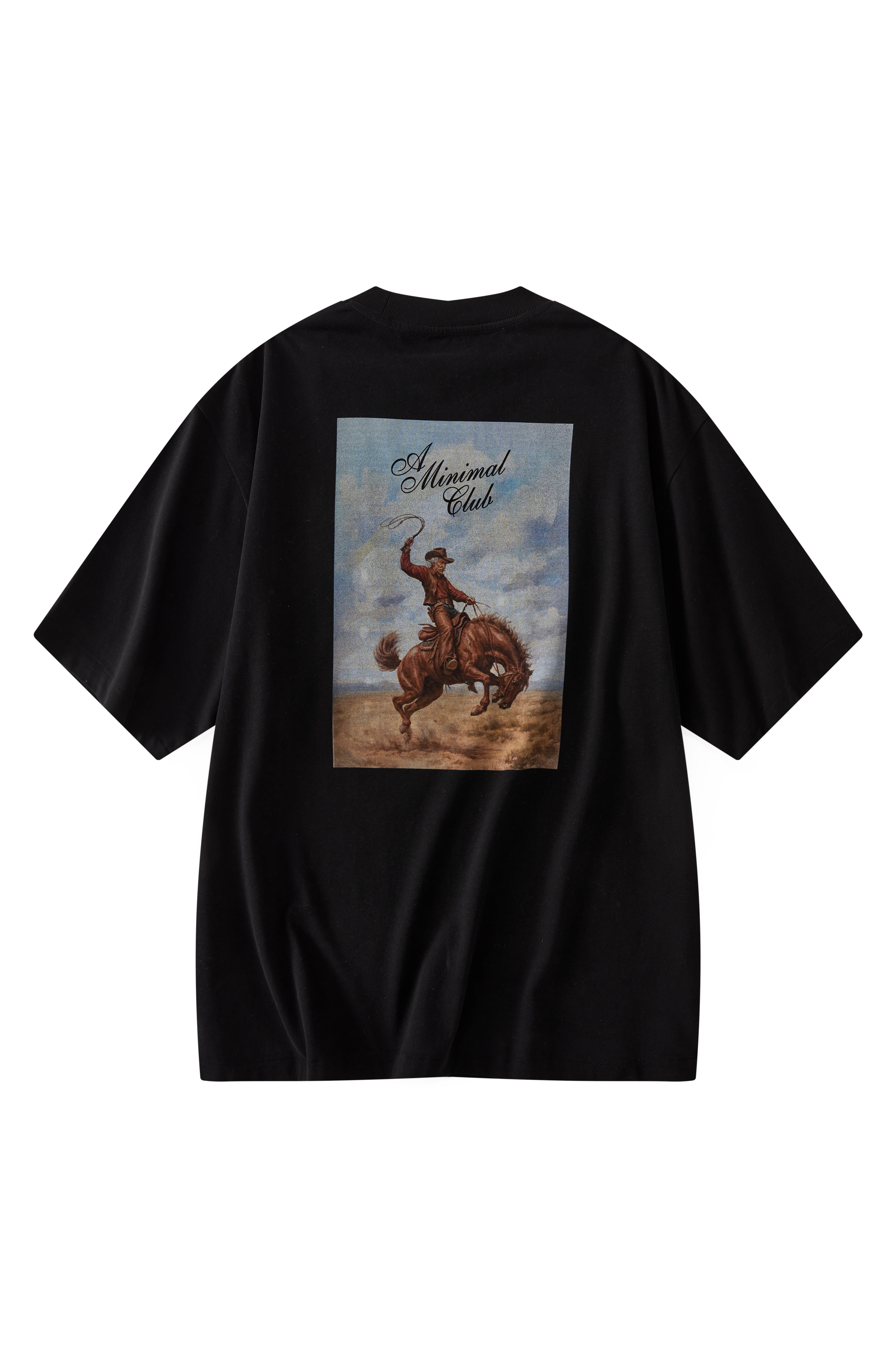 A MINIMAL CLUB LOGO TEE BLACK AM64TE07BK