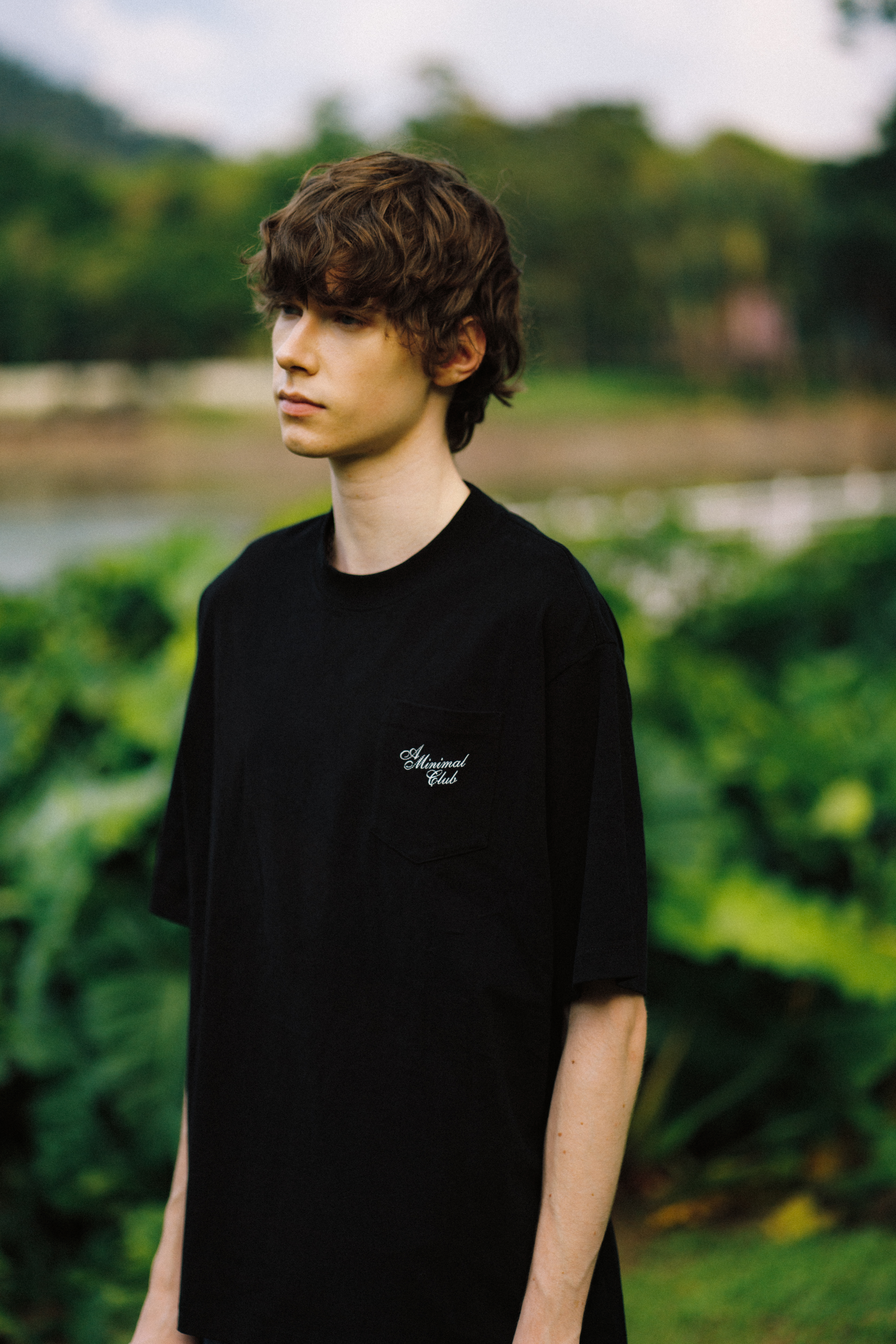 A MINIMAL CLUB LOGO TEE BLACK AM64TE07BK