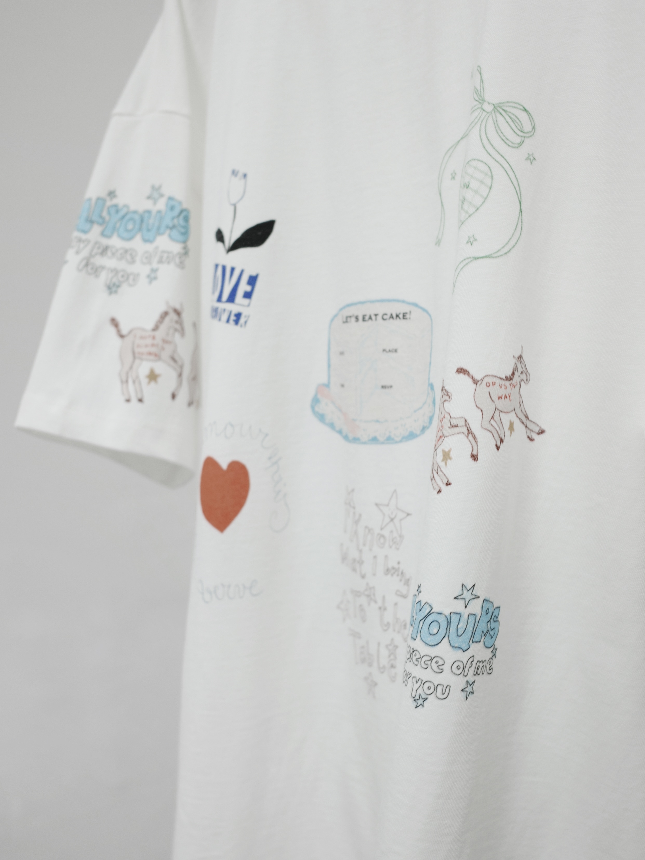 5.cg 可愛圖案插畫拼貼Tee