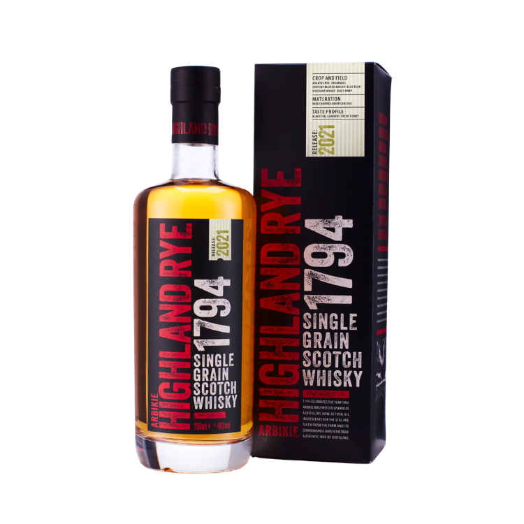 Arbikie 1794 Highland Rye Single Grain Scotch Whisky