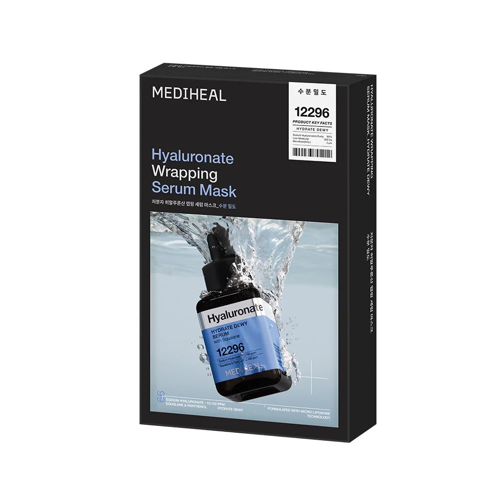 Mediheal 透明質酸角鯊烷水潤精華導入面膜 10片