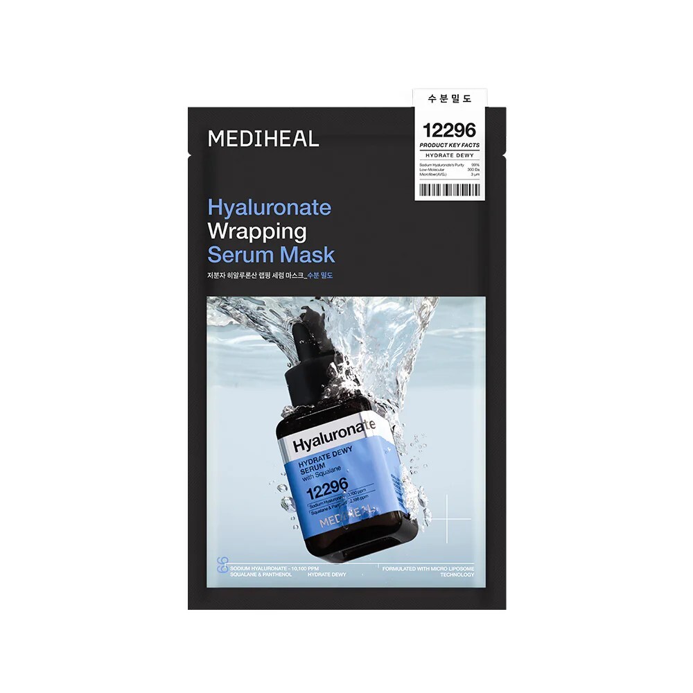 Mediheal 透明質酸角鯊烷水潤精華導入面膜 10片