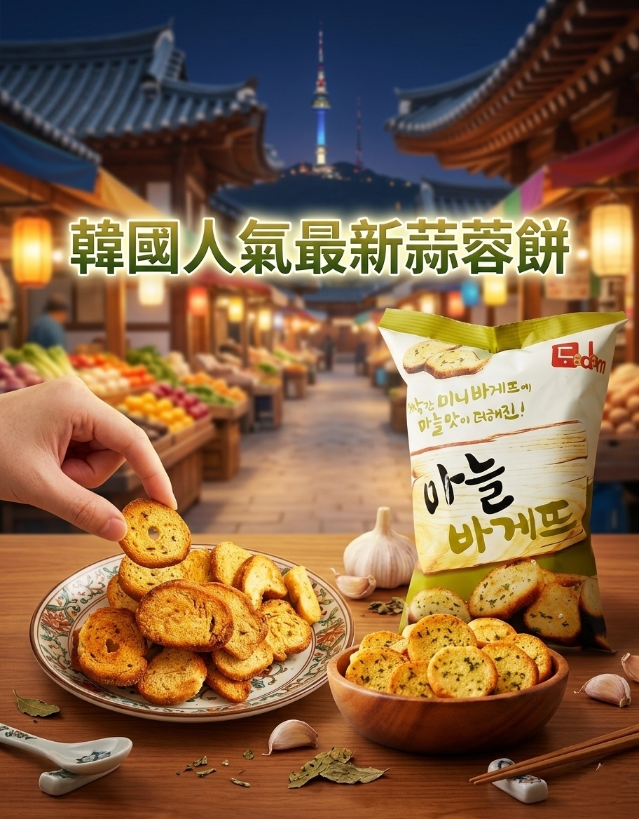 (7354)韓國人氣蒜泥餅90g 包