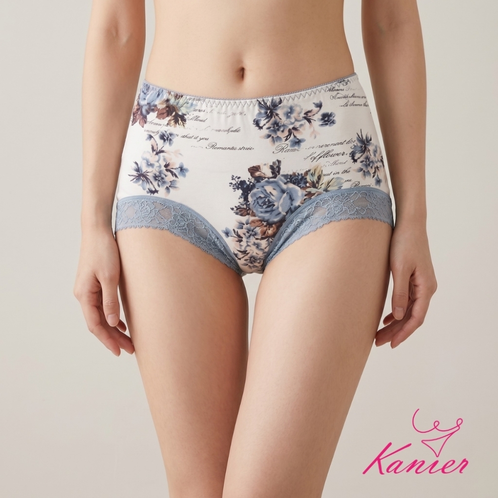 【Kanier卡妮兒】法式優雅 蠶絲抑菌 蕾絲滾邊 中腰內褲【 9002 -M / L / XL / 2XL / 3XL 】