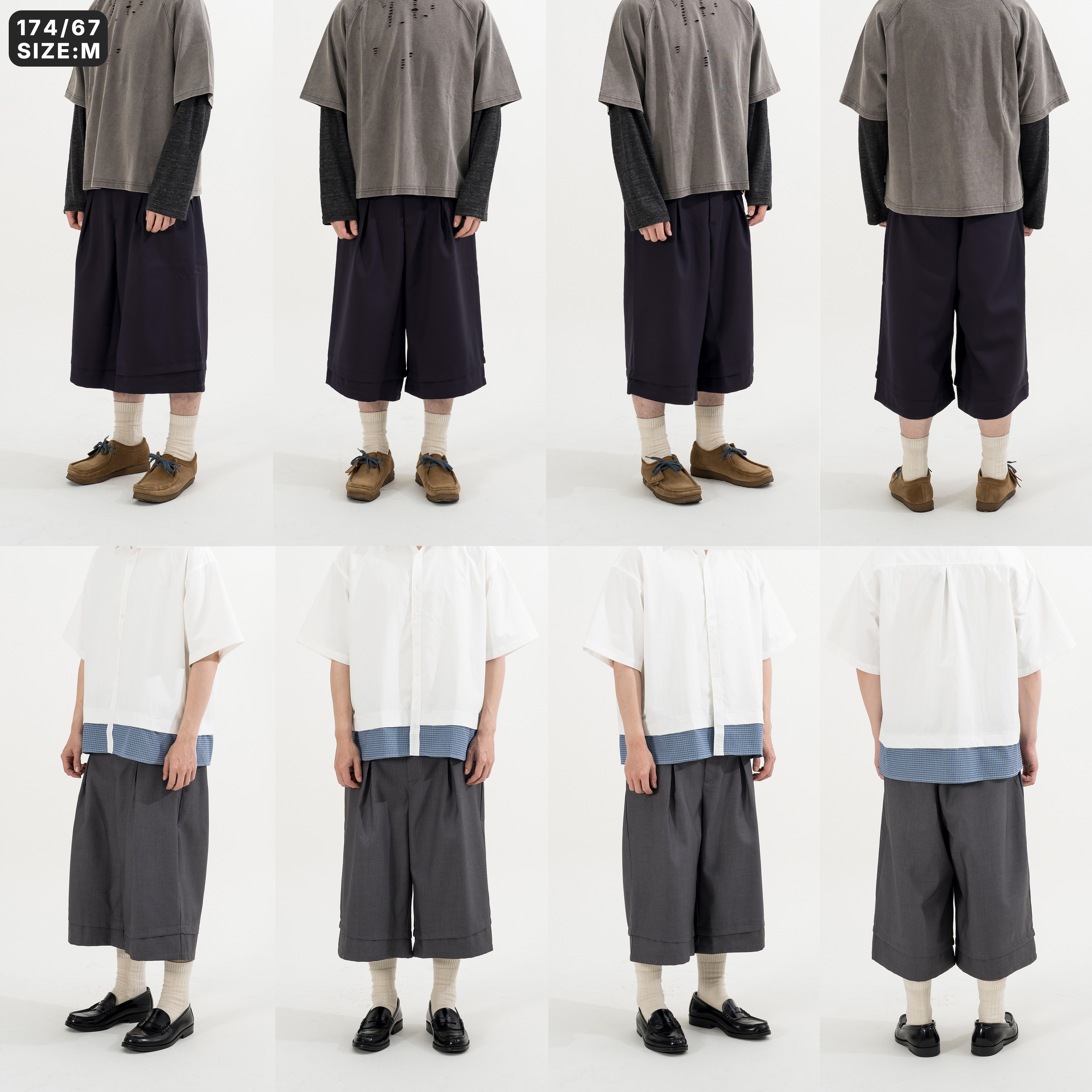 AGILITY Staff "PS" Double Layer Cropped Pants 雙層 西裝七分褲 [STA-8]