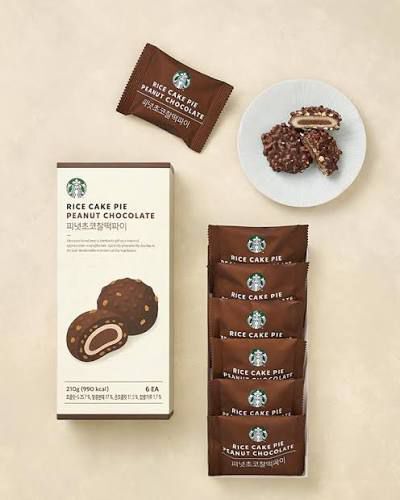 (7356) 韓國STARBUCKS花生朱古力麻糬批