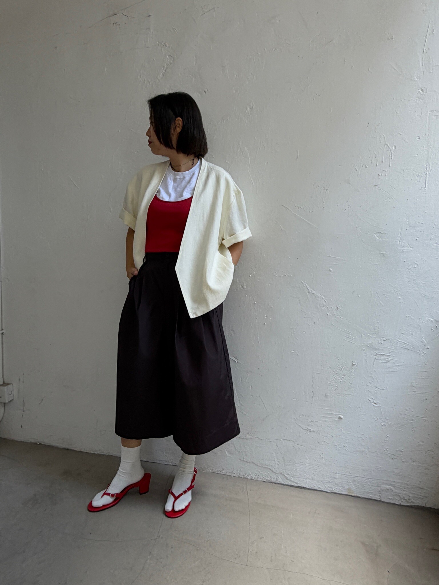 PDD Collection Crop short sleeves blazer