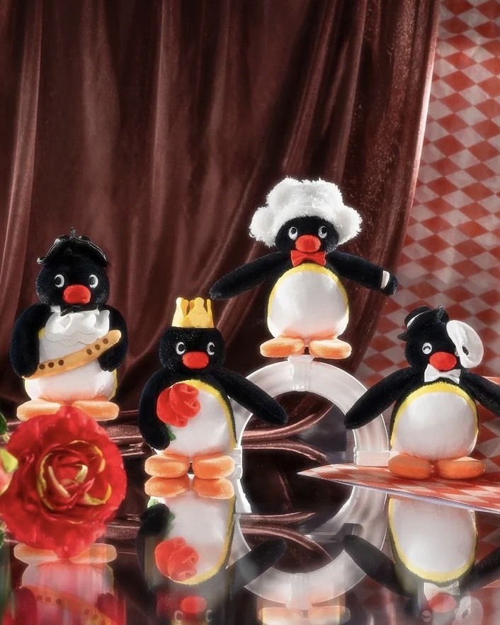 正版授權 企鵝家族 PINGU 歌劇魅影 表演劇系列 毛絨 掛件